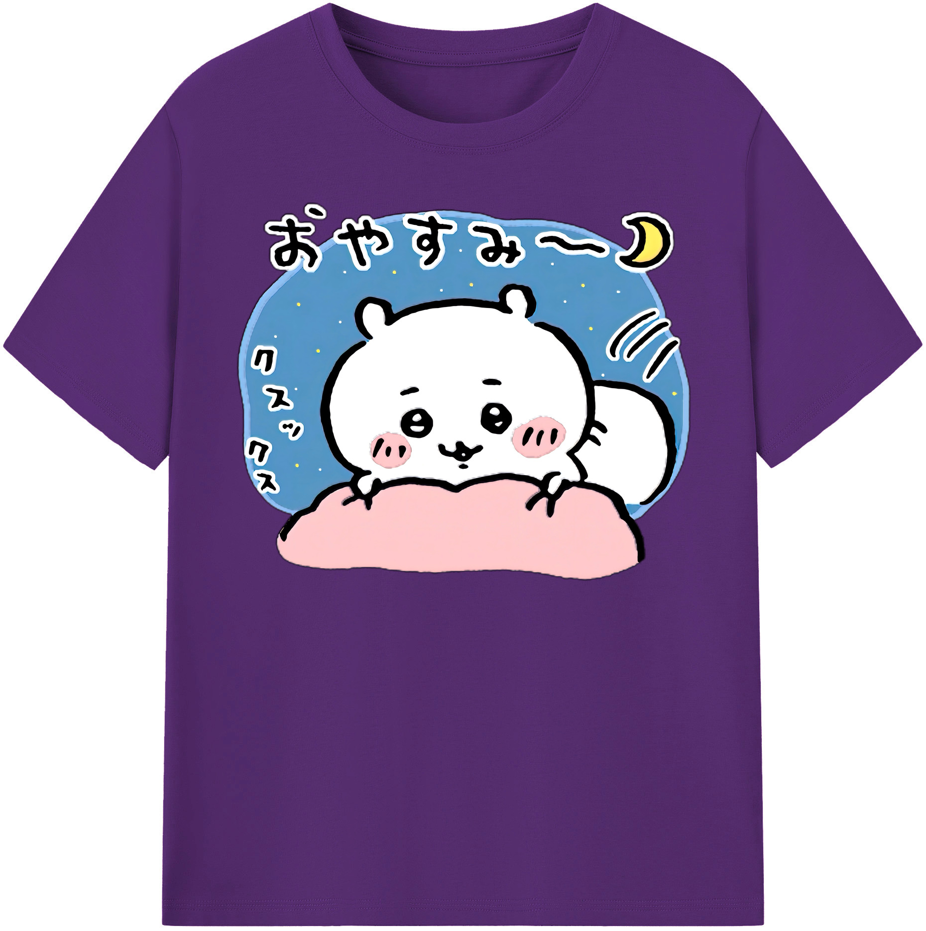 （画像用） ちいかわ ちいかわ Chii-kawa chiikawa 綿100％半袖Tシャツ（フロントプリント）