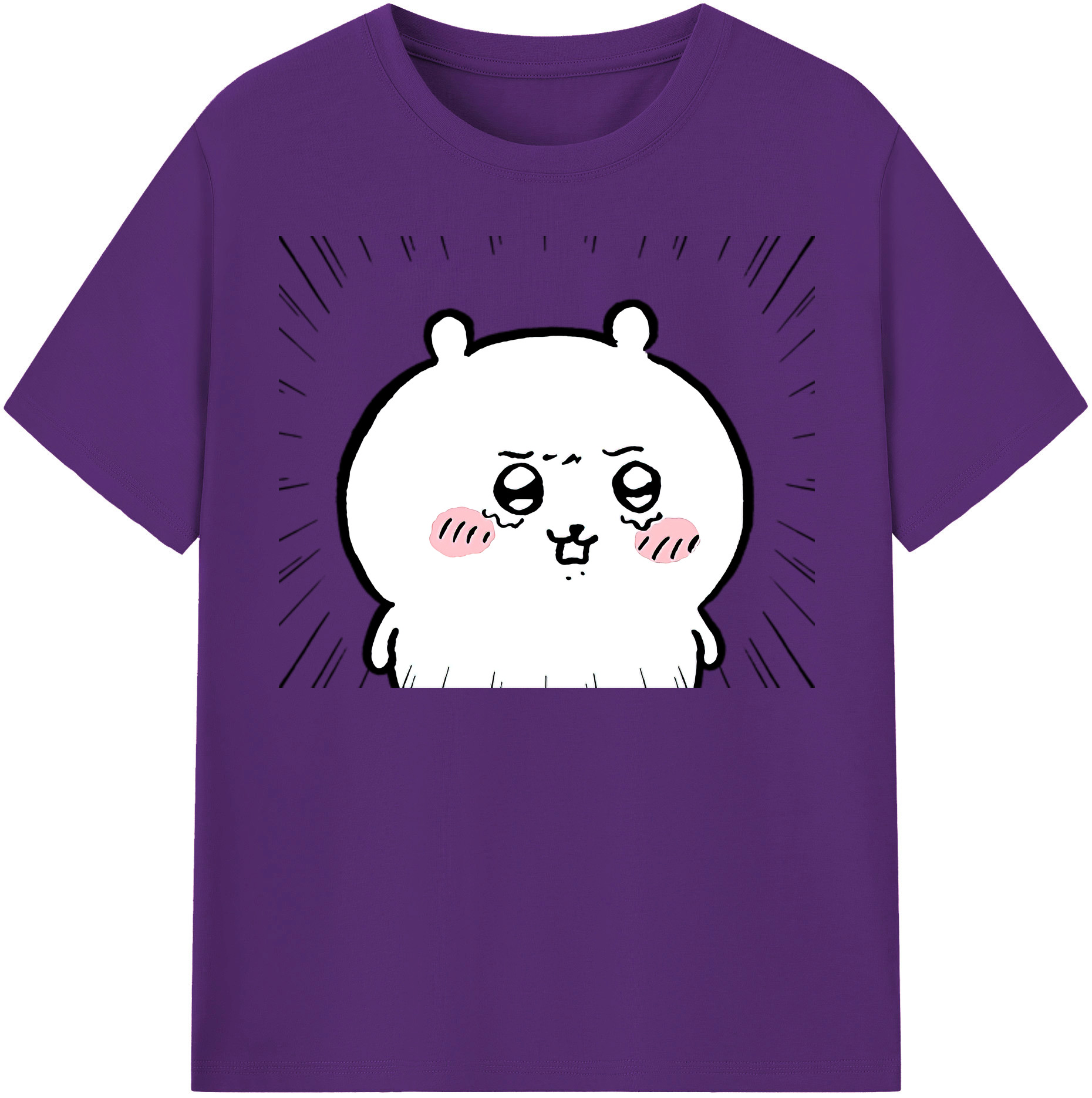 （画像用） ちいかわ ちいかわ Chii-kawa chiikawa 綿100％半袖Tシャツ（フロントプリント）