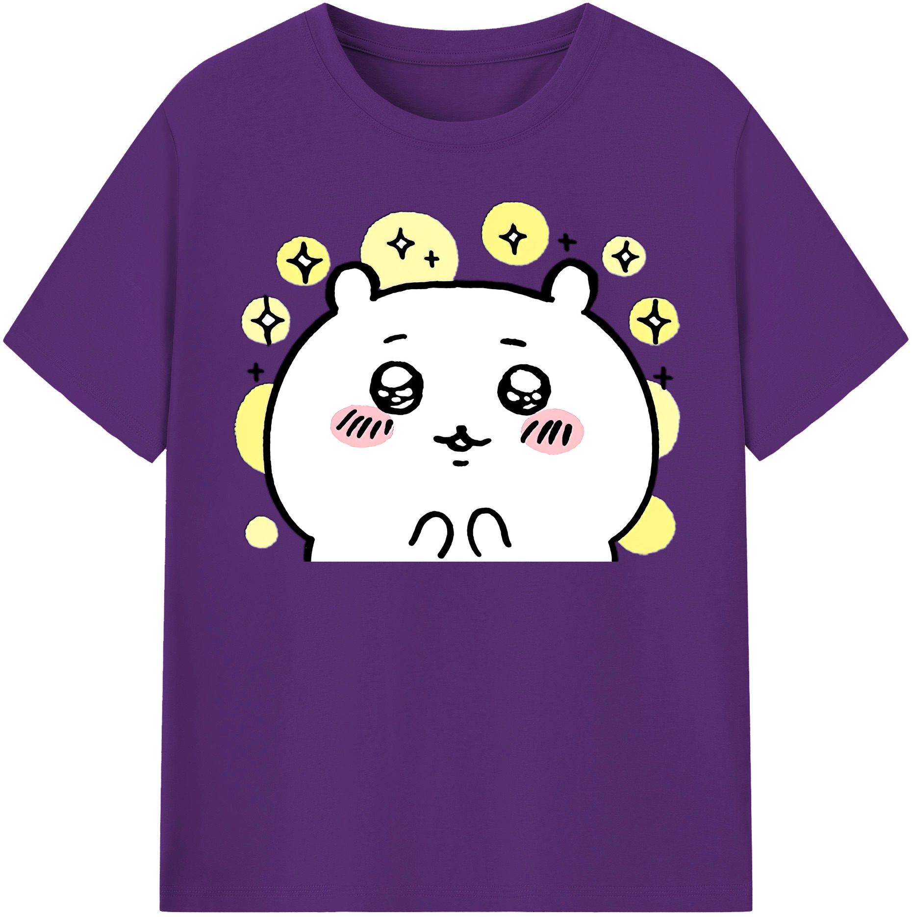 （画像用） ちいかわ ちいかわ Chii-kawa chiikawa 綿100％半袖Tシャツ（フロントプリント）