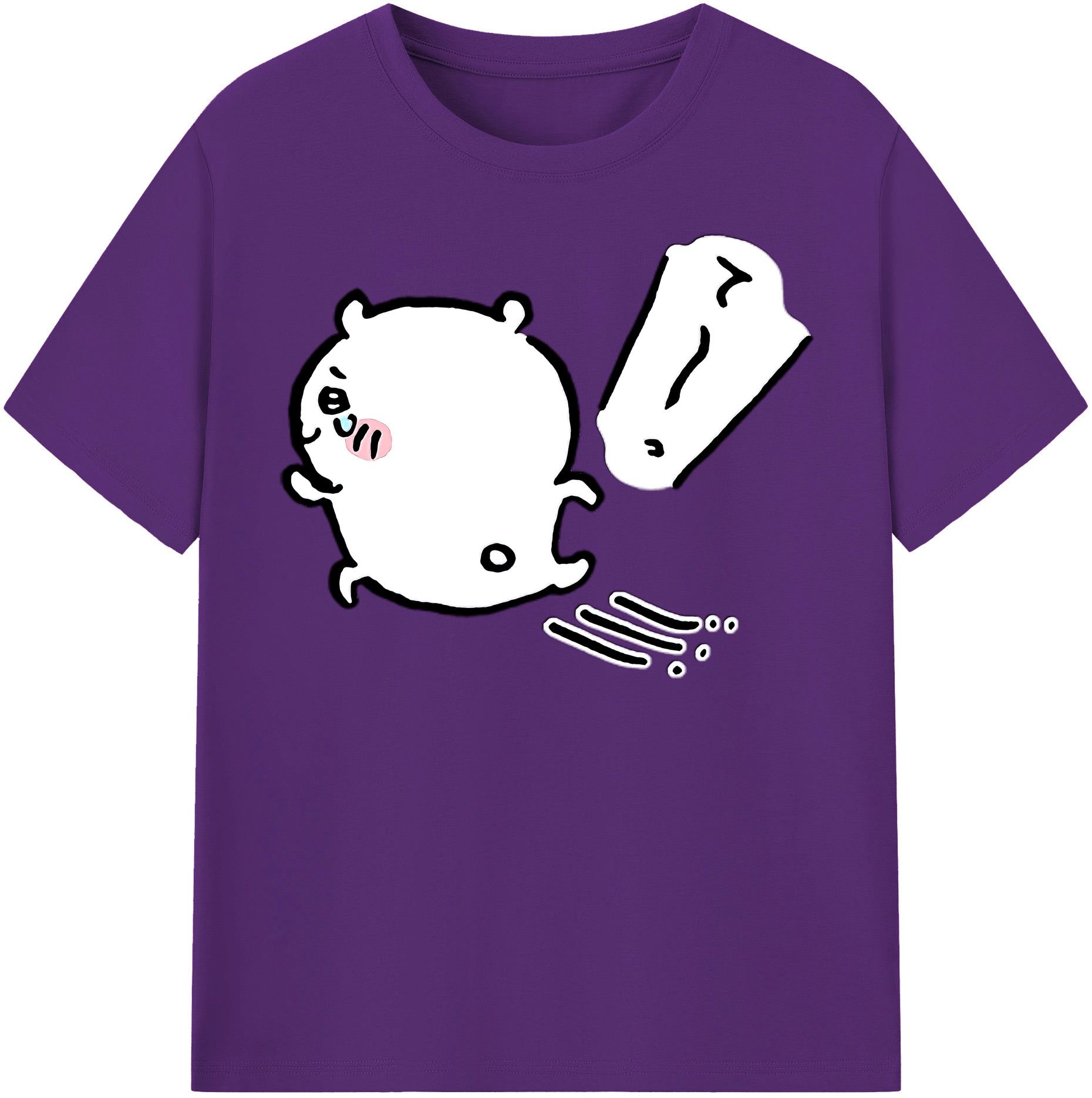 （画像用） ちいかわ ちいかわ Chii-kawa chiikawa 綿100％半袖Tシャツ（フロントプリント）