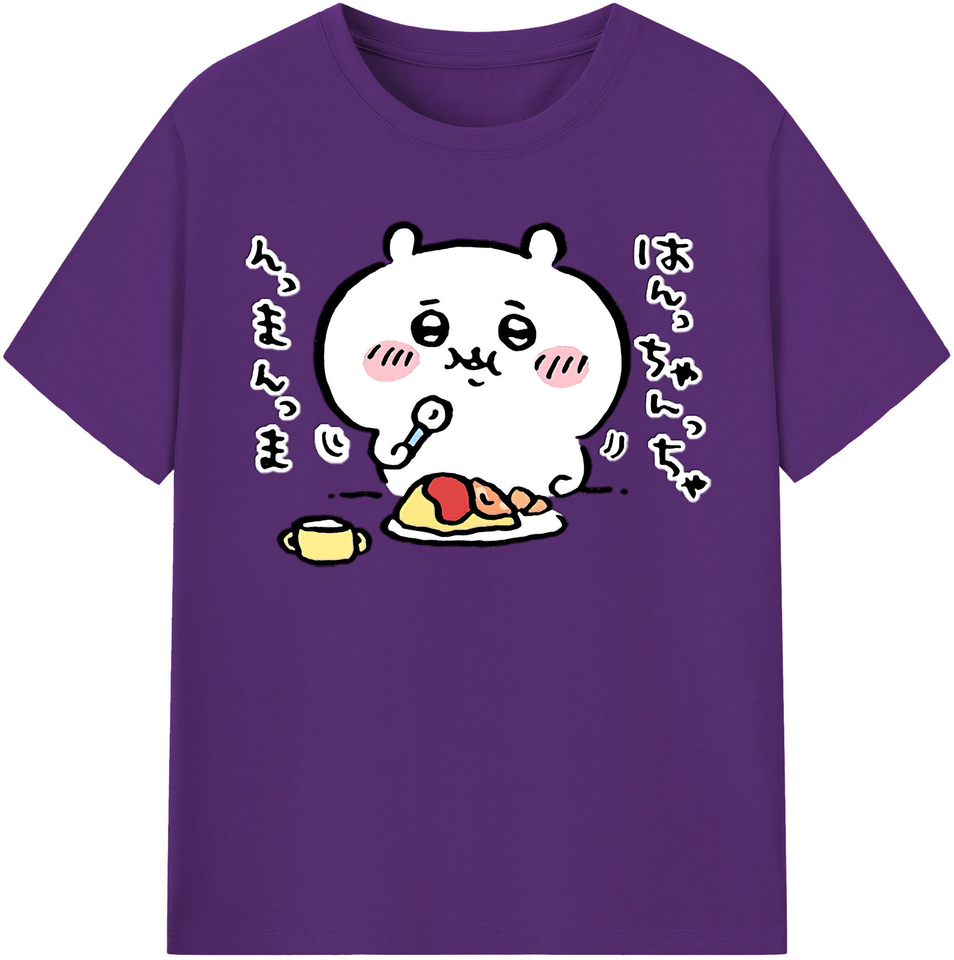 （画像用） ちいかわ ちいかわ Chii-kawa chiikawa 綿100％半袖Tシャツ（フロントプリント）