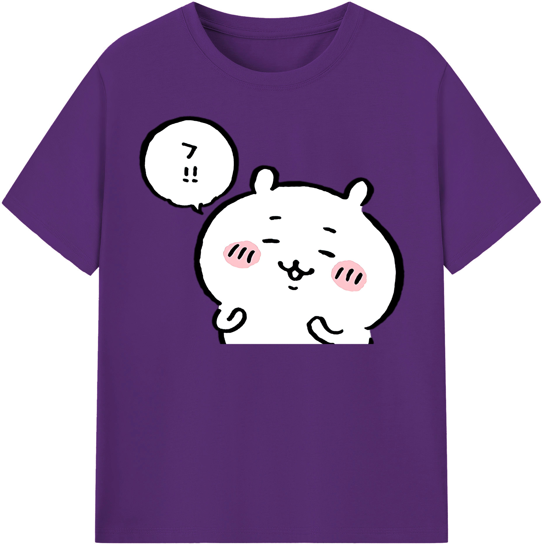 （画像用） ちいかわ ちいかわ Chii-kawa chiikawa 綿100％半袖Tシャツ（フロントプリント）