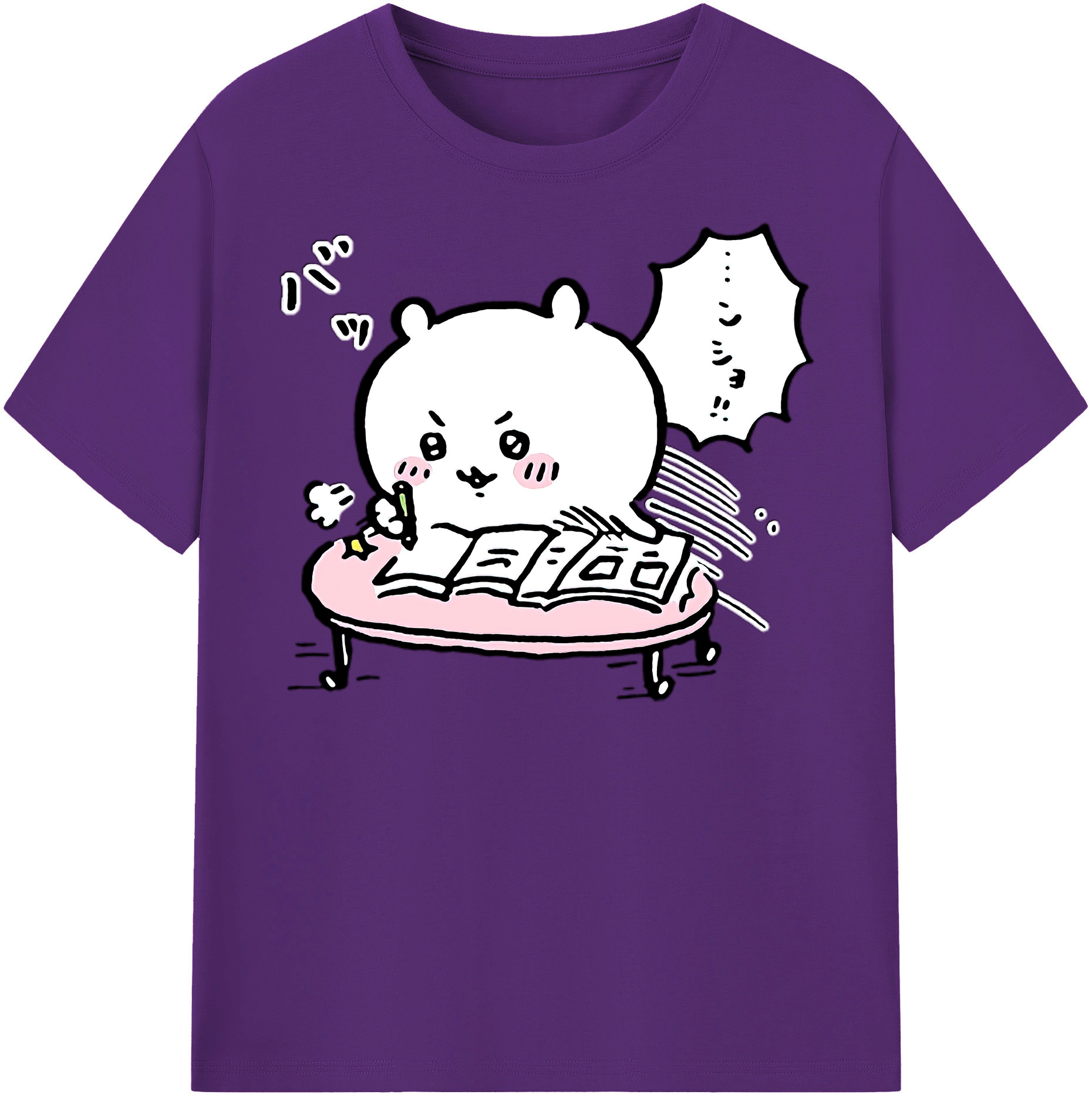 （画像用） ちいかわ ちいかわ Chii-kawa chiikawa 綿100％半袖Tシャツ（フロントプリント）
