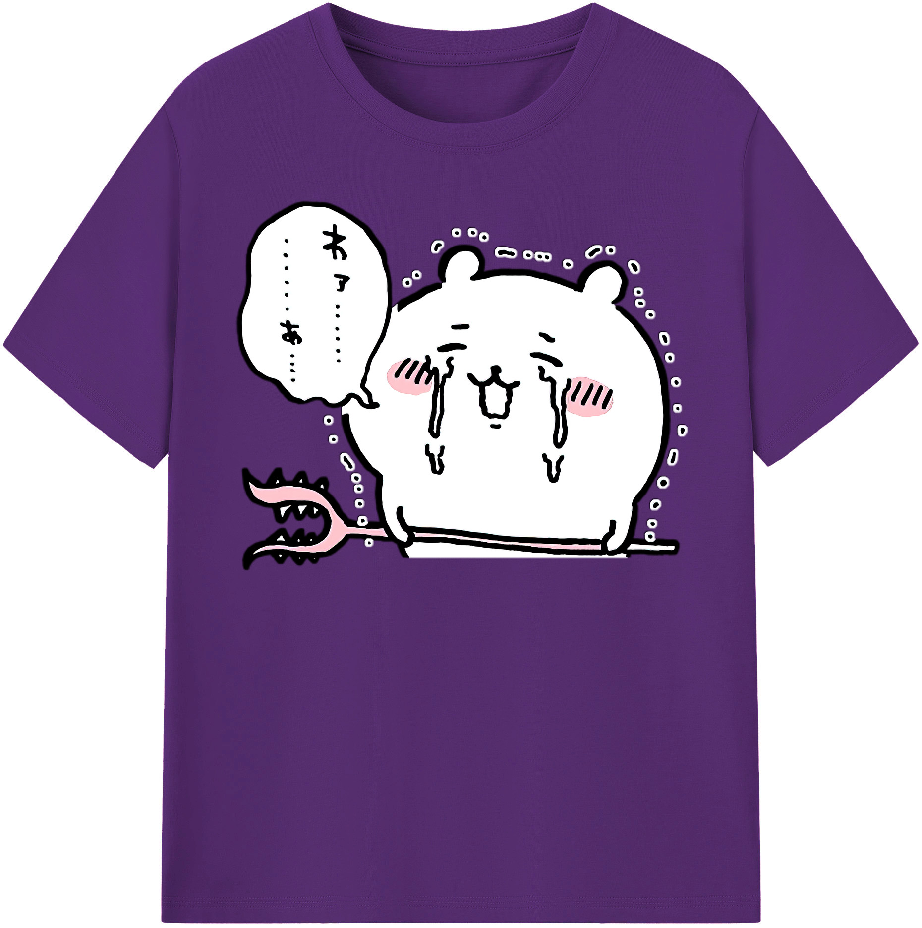 （画像用） ちいかわ ちいかわ Chii-kawa chiikawa 綿100％半袖Tシャツ（フロントプリント）