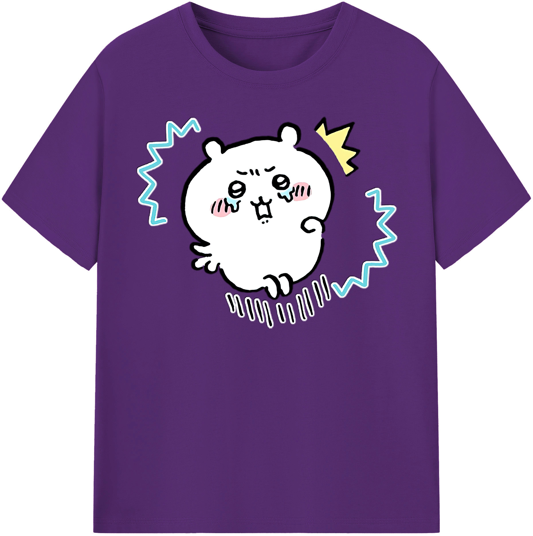 （画像用） ちいかわ ちいかわ Chii-kawa chiikawa 綿100％半袖Tシャツ（フロントプリント）