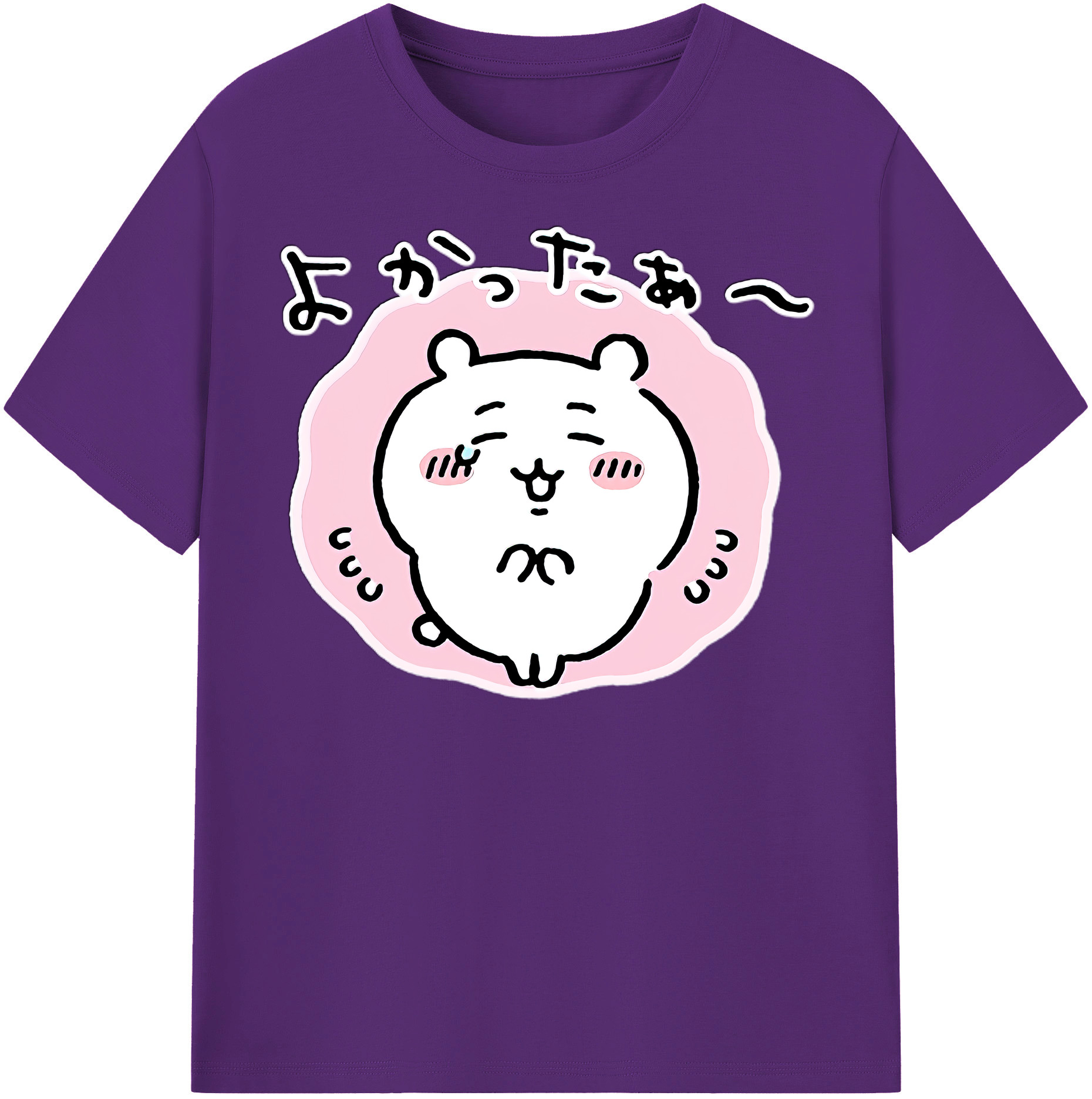 （画像用） ちいかわ ちいかわ Chii-kawa chiikawa 綿100％半袖Tシャツ（フロントプリント）