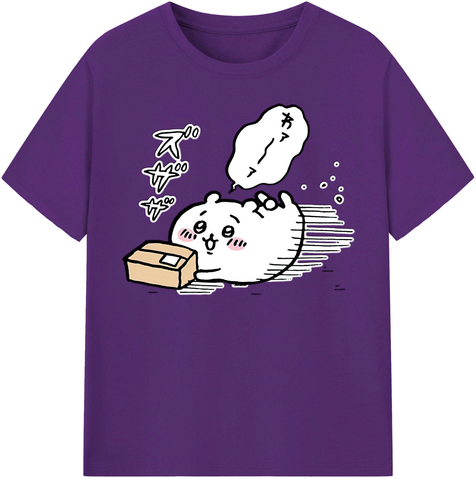（画像用） ちいかわ ちいかわ Chii-kawa chiikawa 綿100％半袖Tシャツ（フロントプリント）