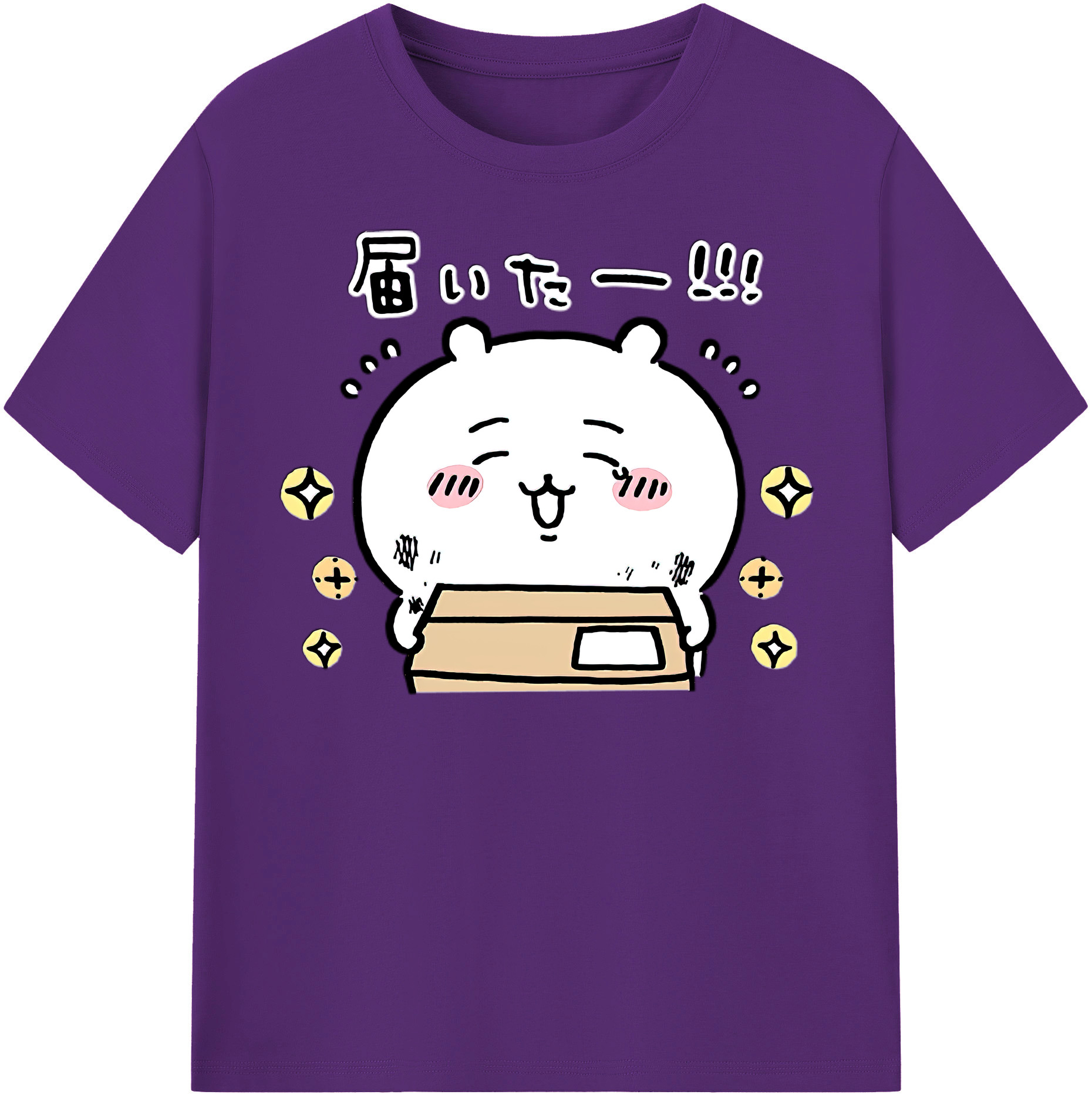 （画像用） ちいかわ ちいかわ Chii-kawa chiikawa 綿100％半袖Tシャツ（フロントプリント）