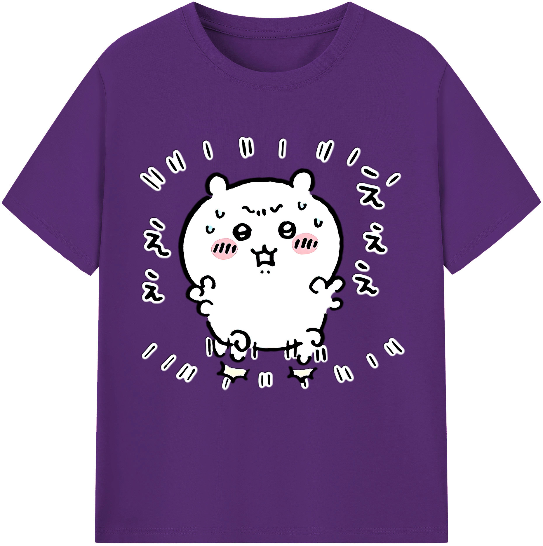 （画像用） ちいかわ ちいかわ Chii-kawa chiikawa 綿100％半袖Tシャツ（フロントプリント）