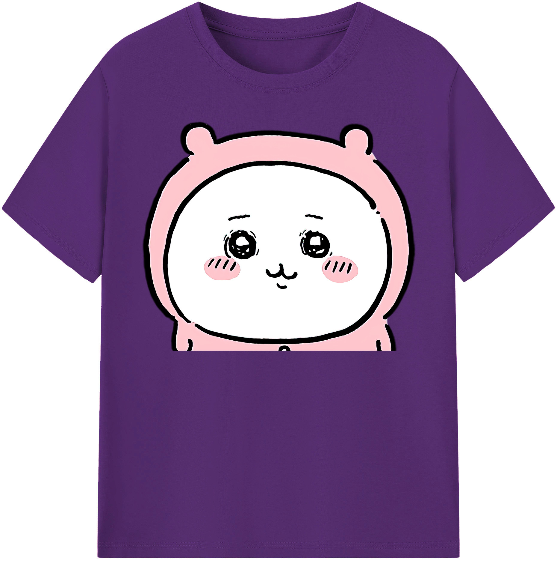 （画像用） ちいかわ ちいかわ Chii-kawa chiikawa 綿100％半袖Tシャツ（フロントプリント）