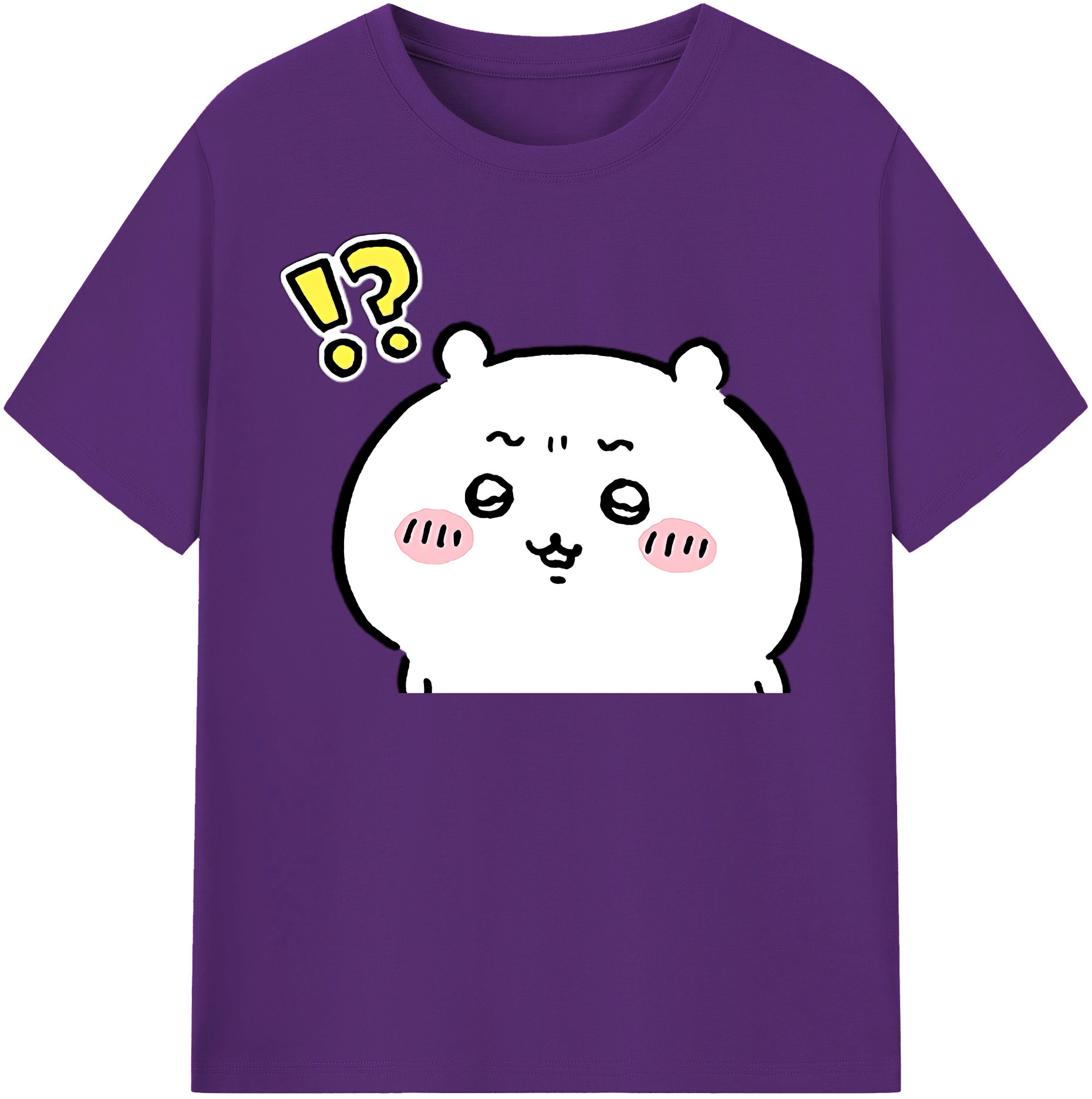 （画像用） ちいかわ ちいかわ Chii-kawa chiikawa 綿100％半袖Tシャツ（フロントプリント）