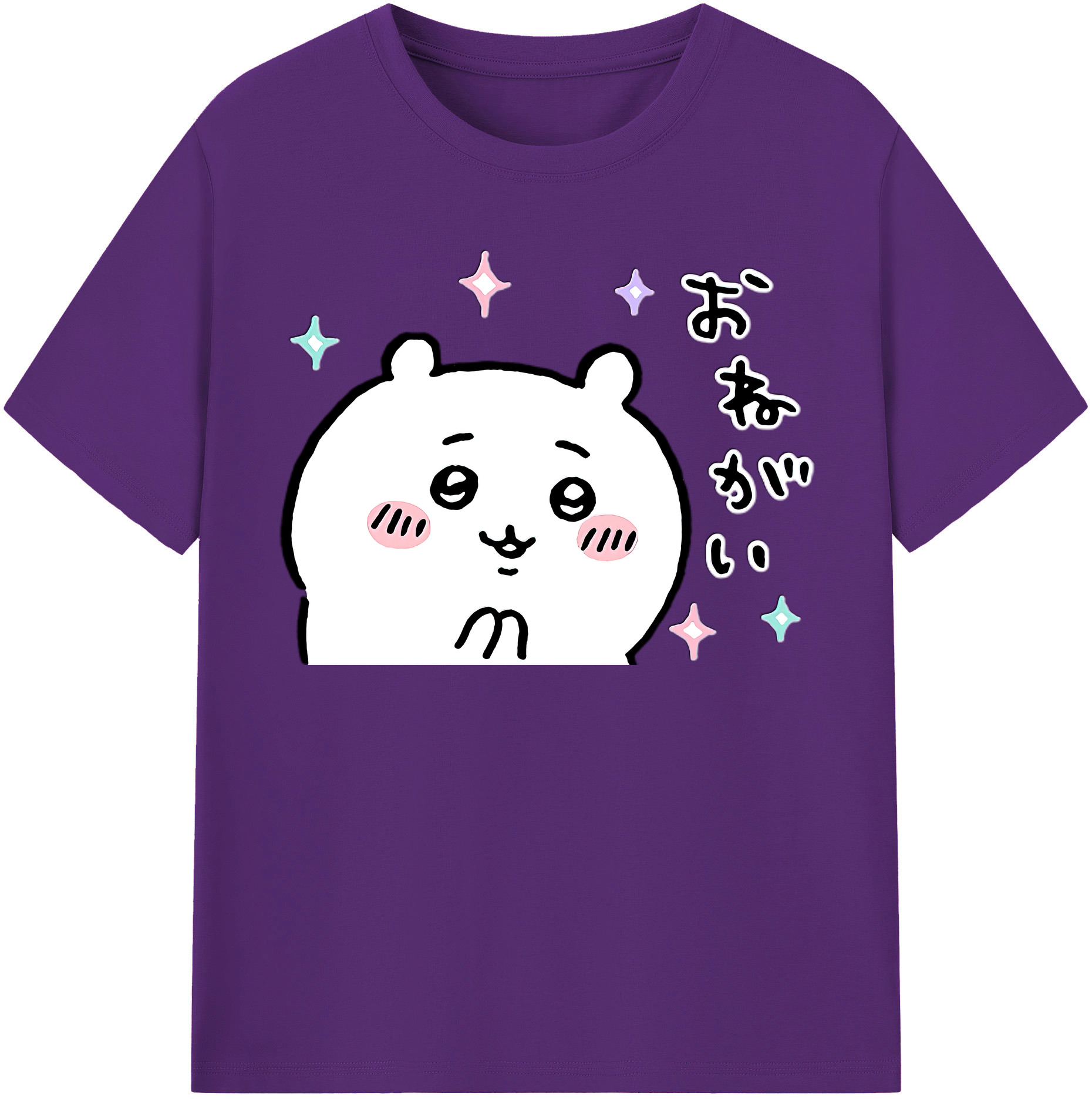 （画像用） ちいかわ ちいかわ Chii-kawa chiikawa 綿100％半袖Tシャツ（フロントプリント）