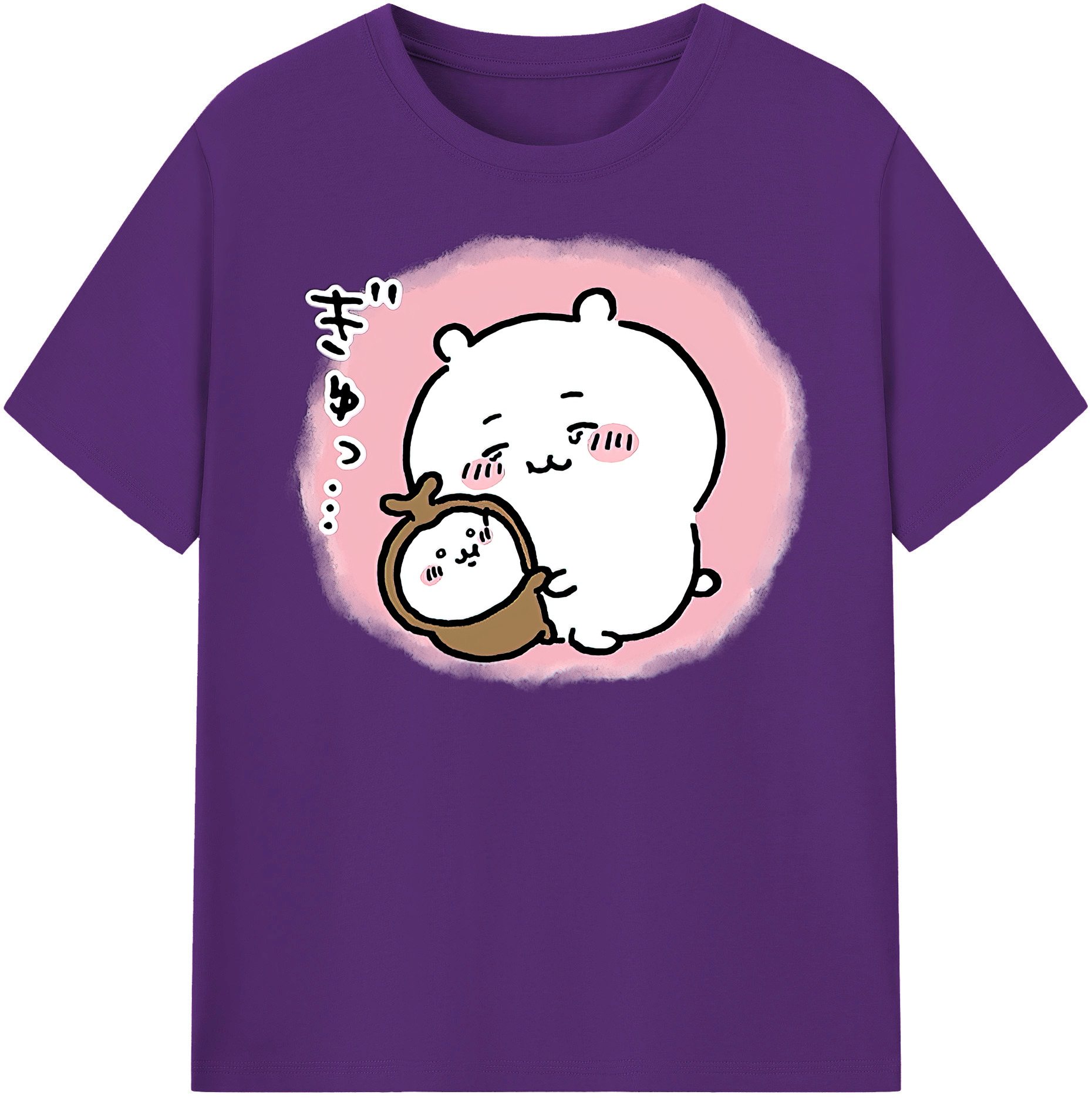 （画像用） ちいかわ ちいかわ Chii-kawa chiikawa 綿100％半袖Tシャツ（フロントプリント）