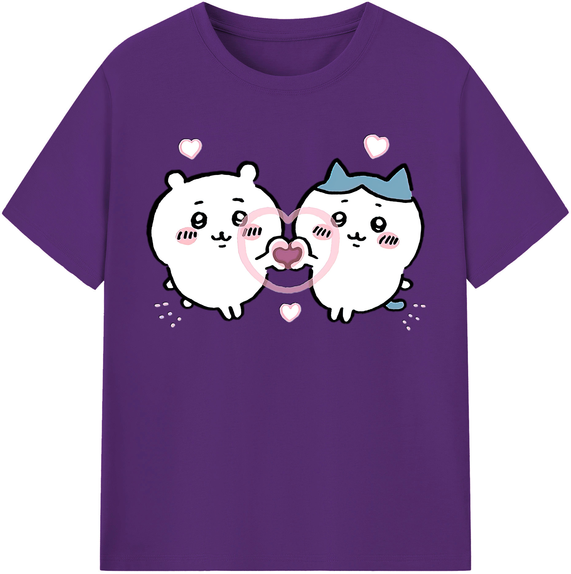 （画像用） ちいかわ ちいかわ Chii-kawa chiikawa 綿100％半袖Tシャツ（フロントプリント）