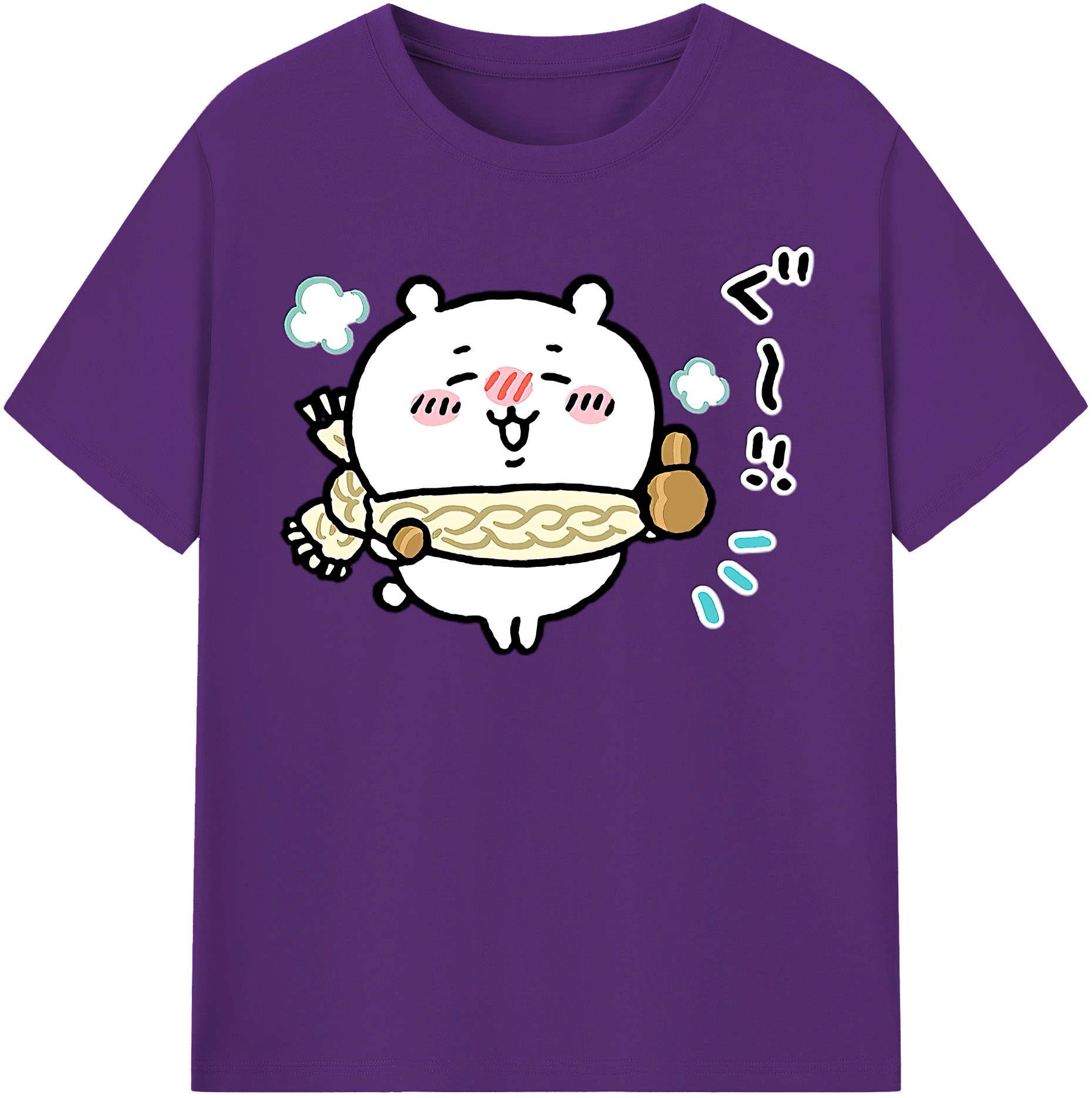 （画像用） ちいかわ ちいかわ Chii-kawa chiikawa 綿100％半袖Tシャツ（フロントプリント）