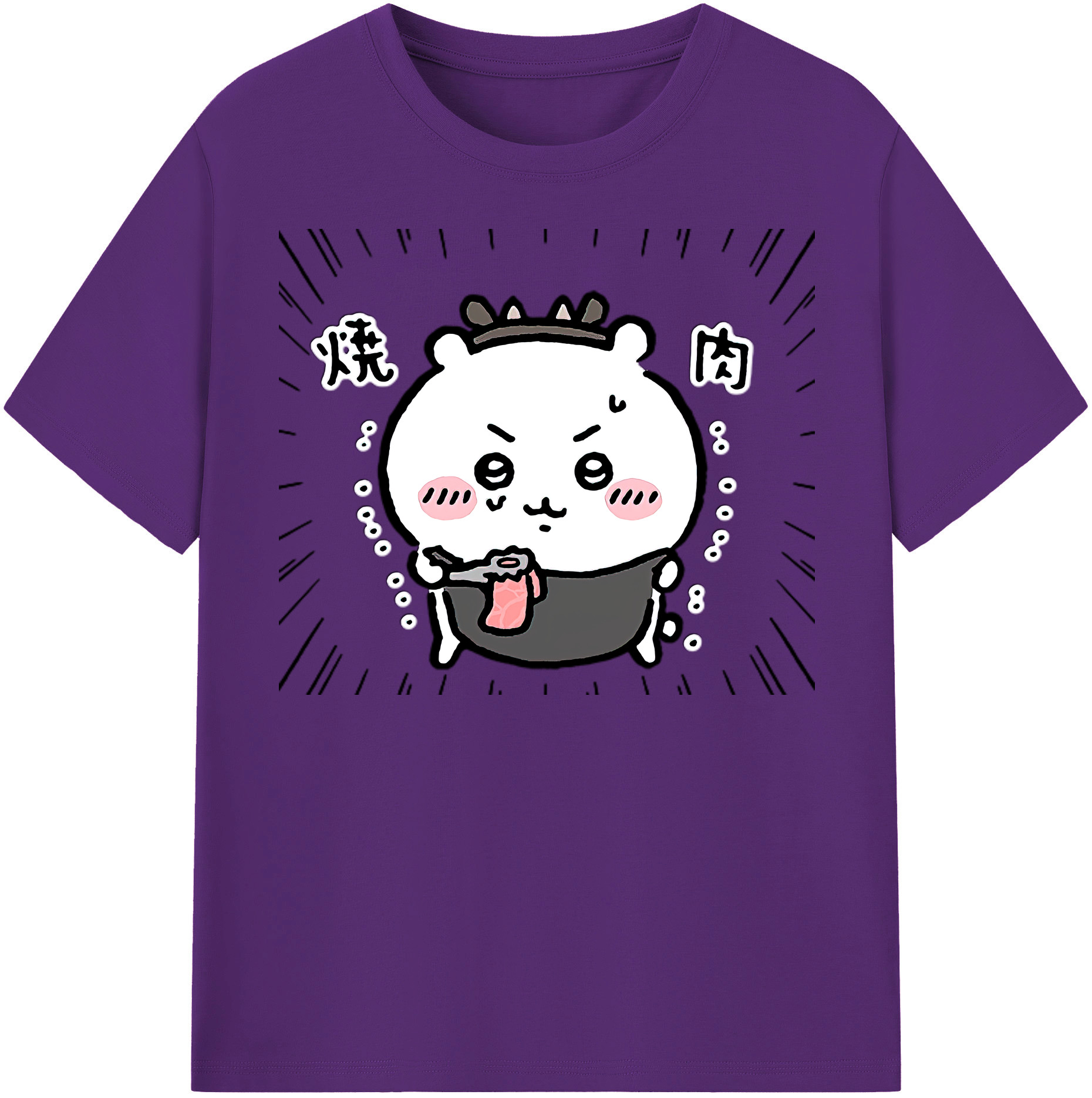 （画像用） ちいかわ ちいかわ Chii-kawa chiikawa 綿100％半袖Tシャツ（フロントプリント）
