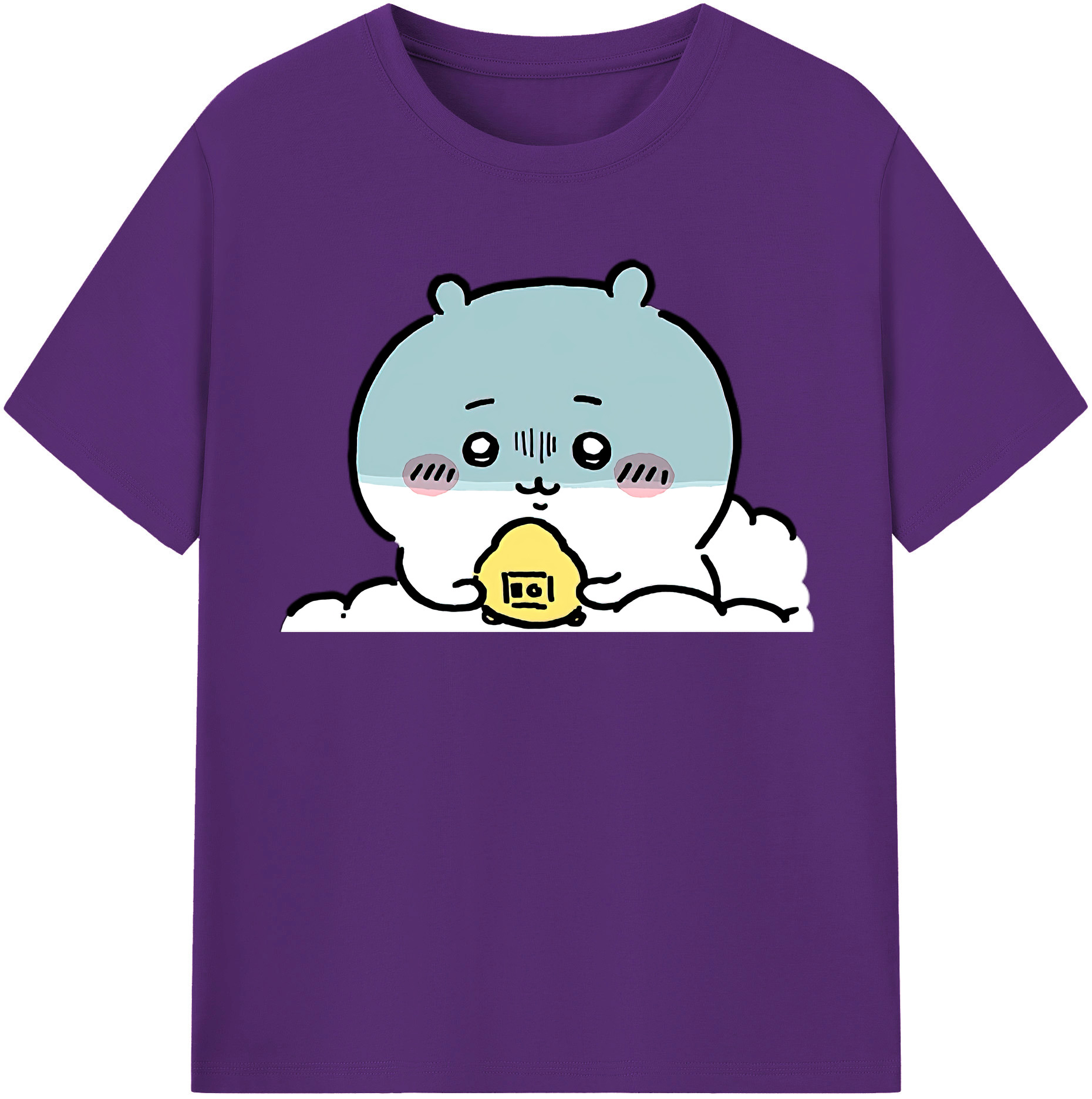 （画像用） ちいかわ ちいかわ Chii-kawa chiikawa 綿100％半袖Tシャツ（フロントプリント）