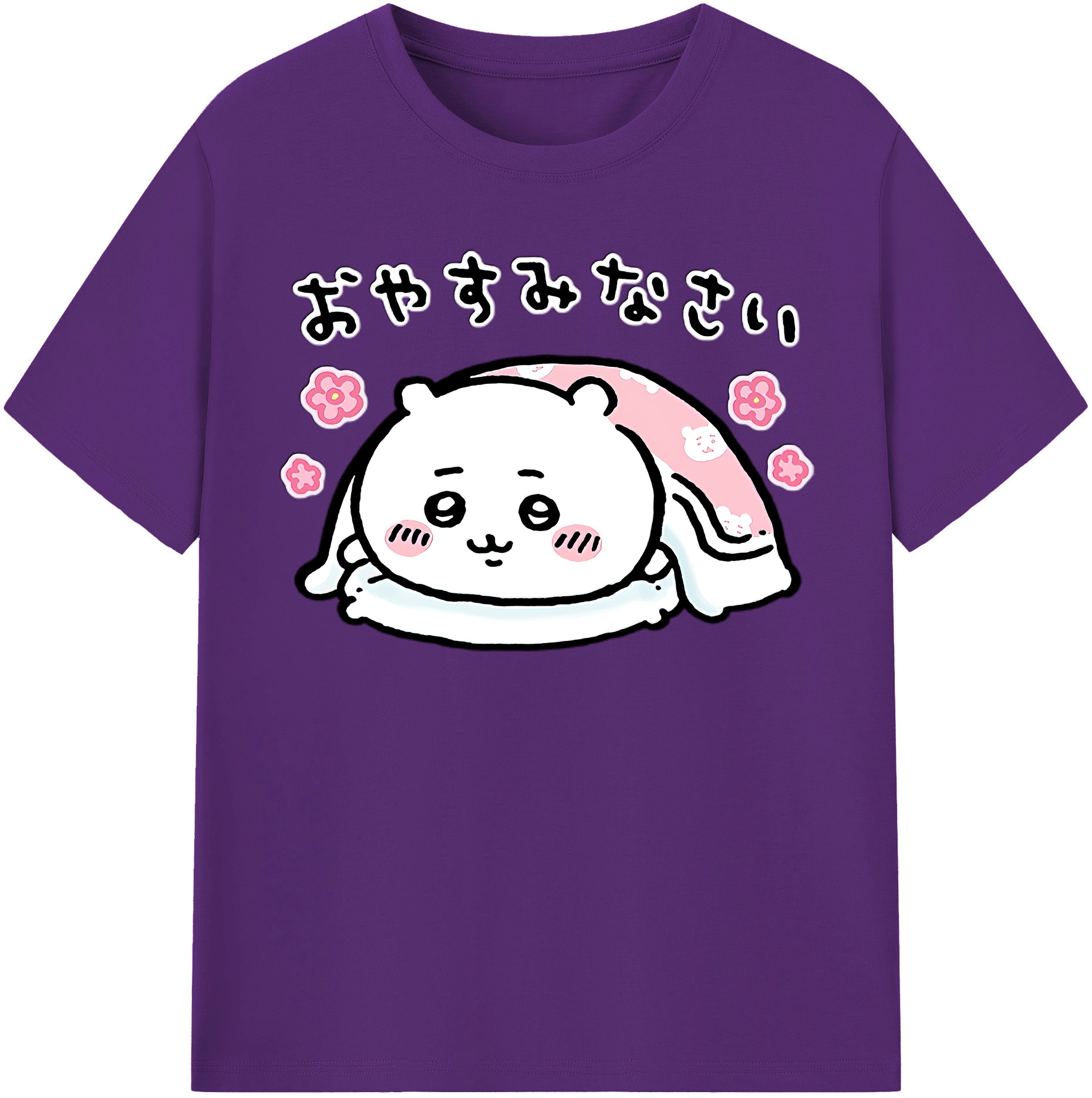 （画像用） ちいかわ ちいかわ Chii-kawa chiikawa 綿100％半袖Tシャツ（フロントプリント）