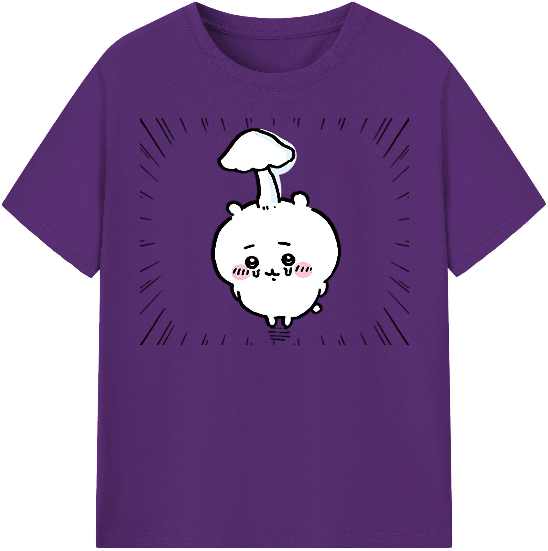 （画像用） ちいかわ ちいかわ Chii-kawa chiikawa 綿100％半袖Tシャツ（フロントプリント）
