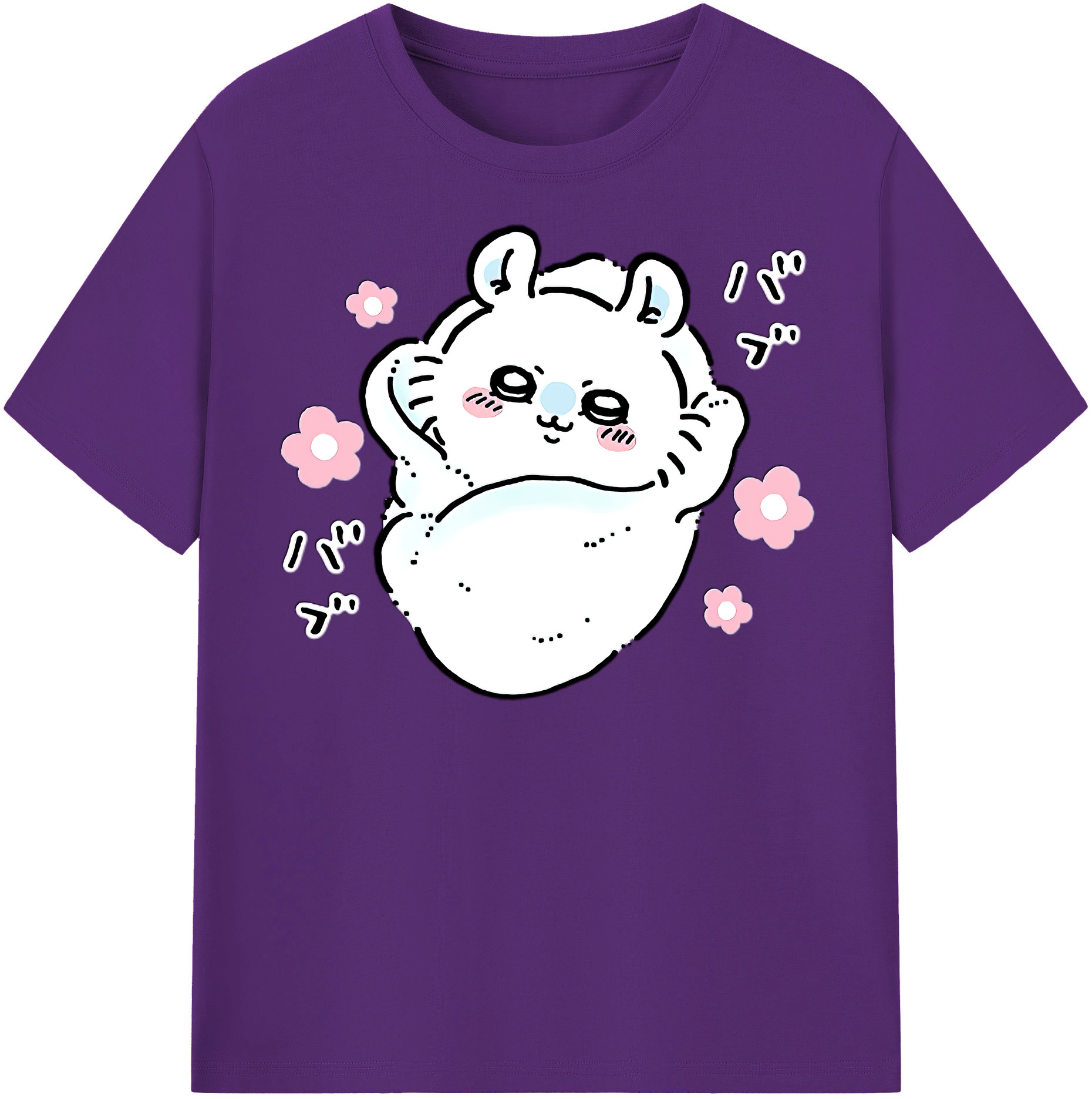 （画像用） ちいかわ モモンガ Chii-kawa Momonga 綿100％半袖Tシャツ（フロントプリント）