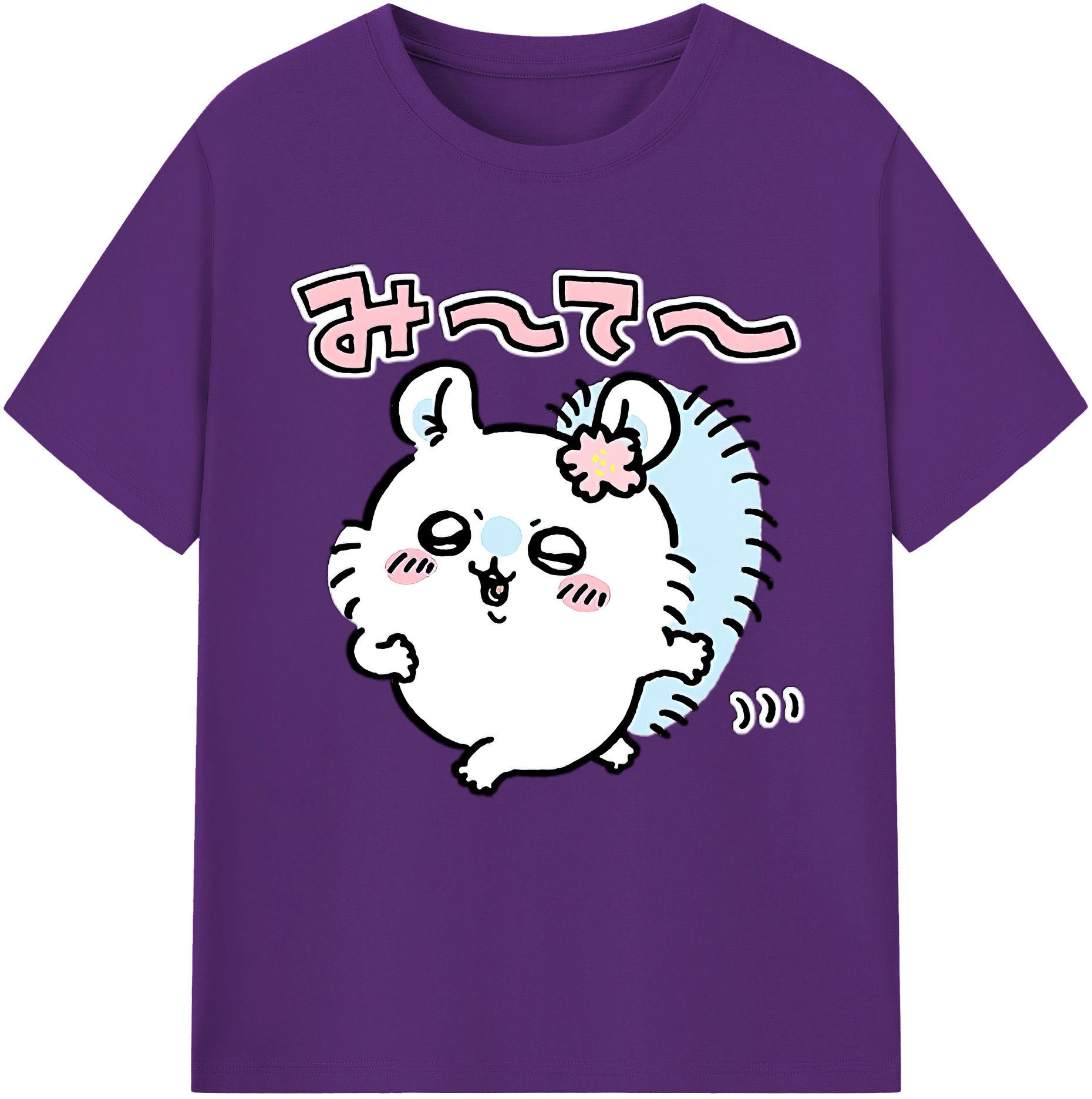 （画像用） ちいかわ モモンガ Chii-kawa Momonga 綿100％半袖Tシャツ（フロントプリント）