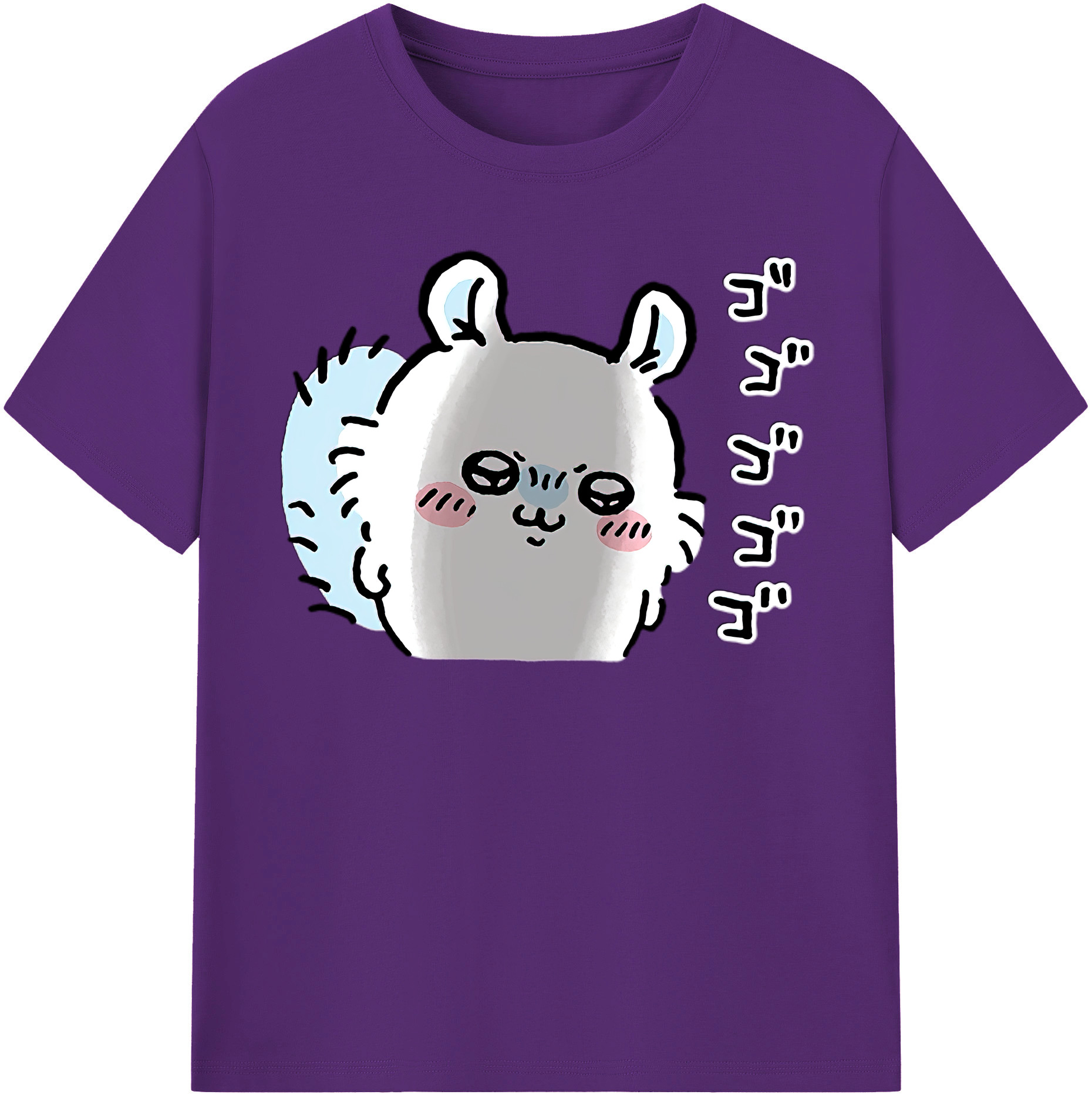 （画像用） ちいかわ モモンガ Chii-kawa Momonga 綿100％半袖Tシャツ（フロントプリント）