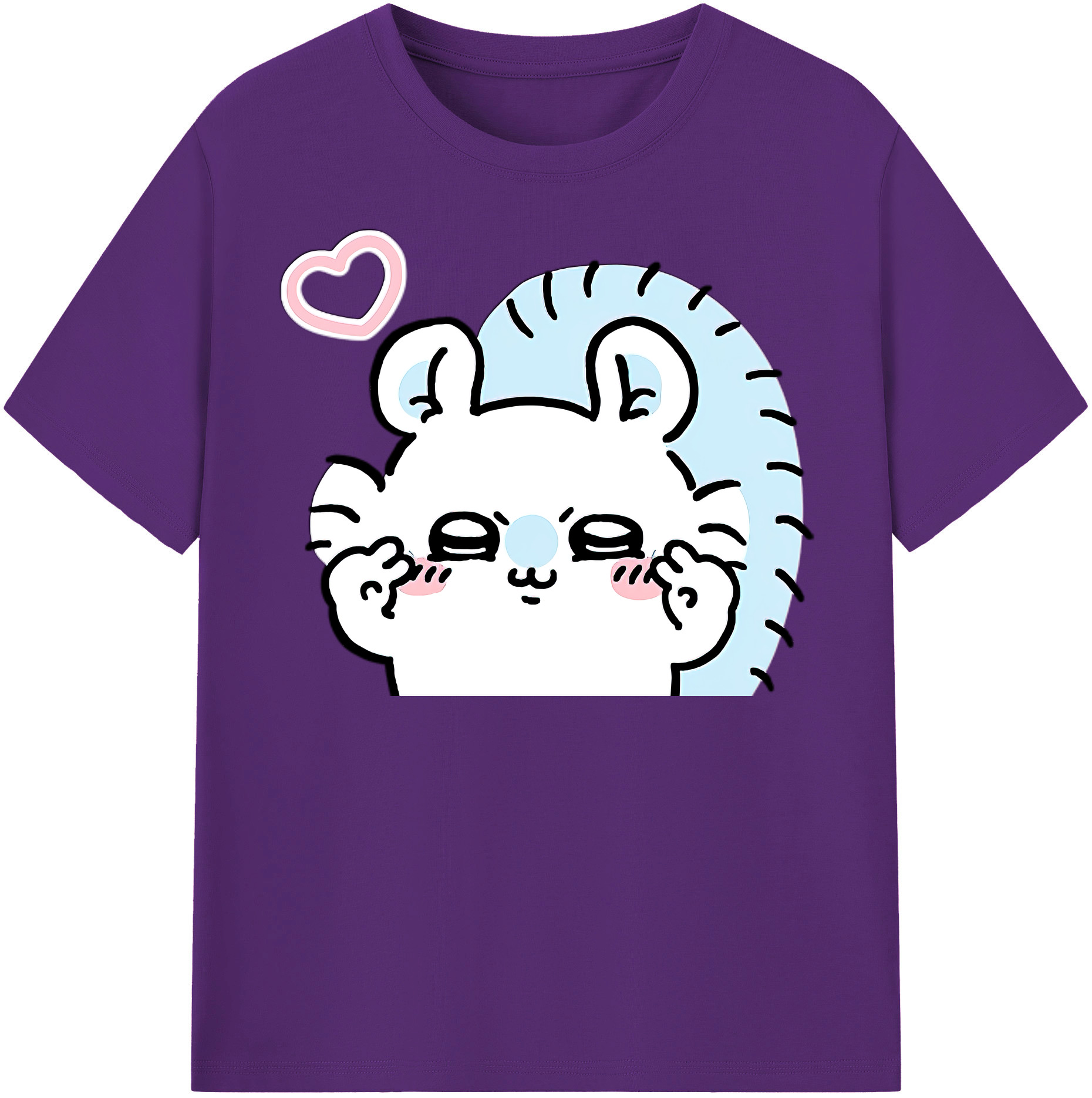 （画像用） ちいかわ モモンガ Chii-kawa Momonga 綿100％半袖Tシャツ（フロントプリント）