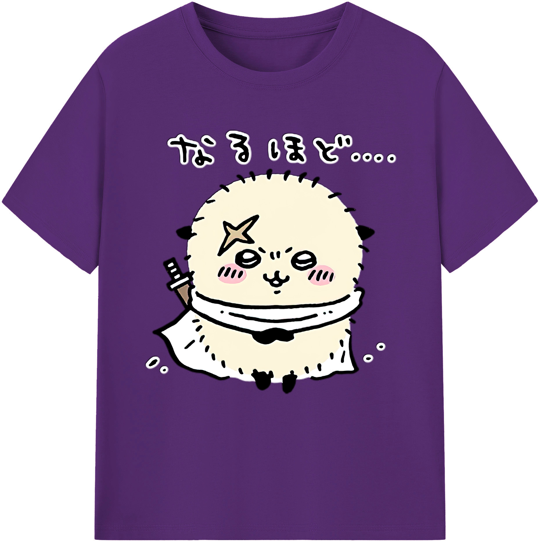 （画像用） ちいかわ ラッコ Chii-kawa Sea otter 綿100％半袖Tシャツ（フロントプリント）