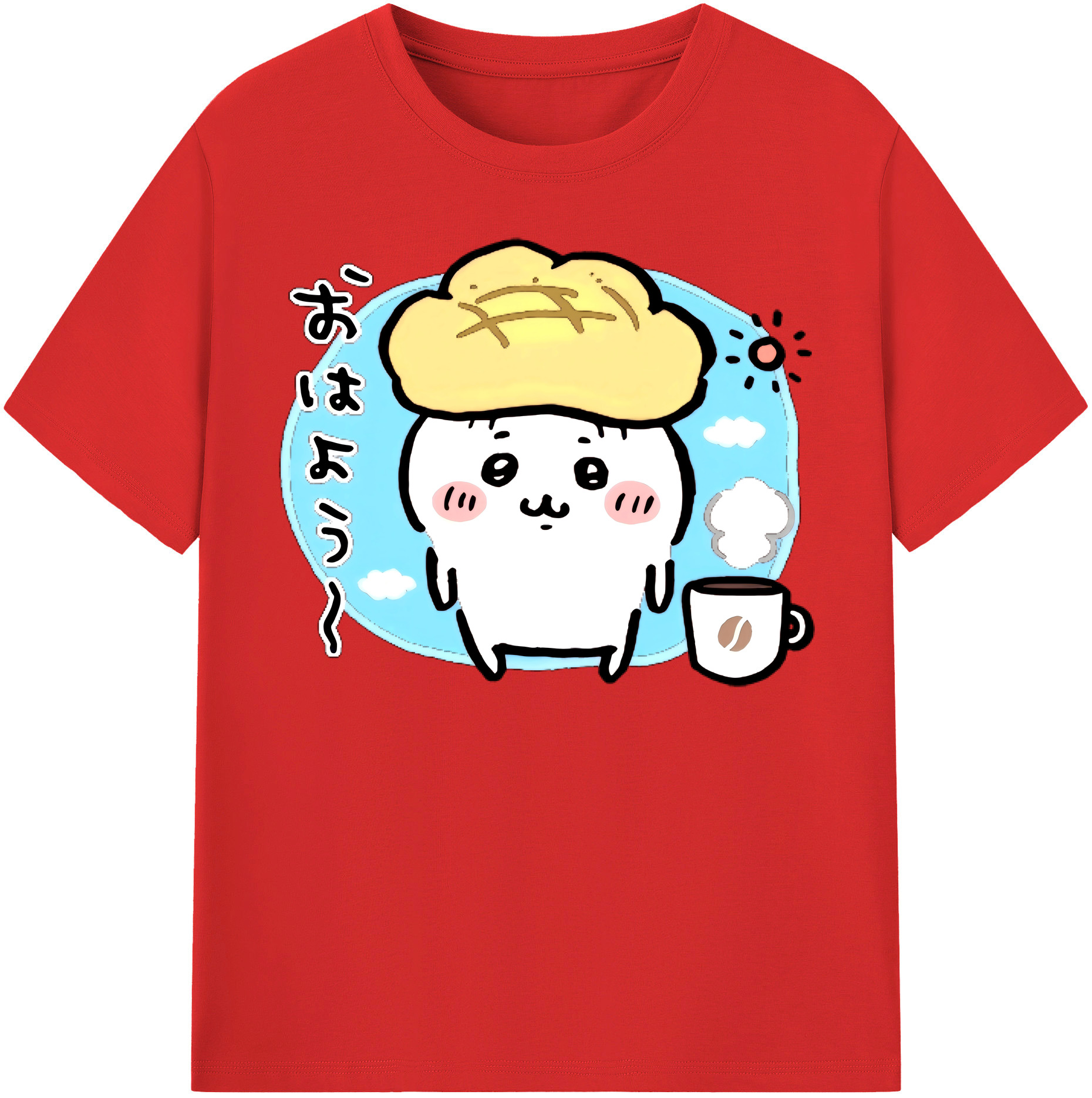 （画像用） ちいかわ ちいかわ Chii-kawa chiikawa 綿100％半袖Tシャツ（フロントプリント）
