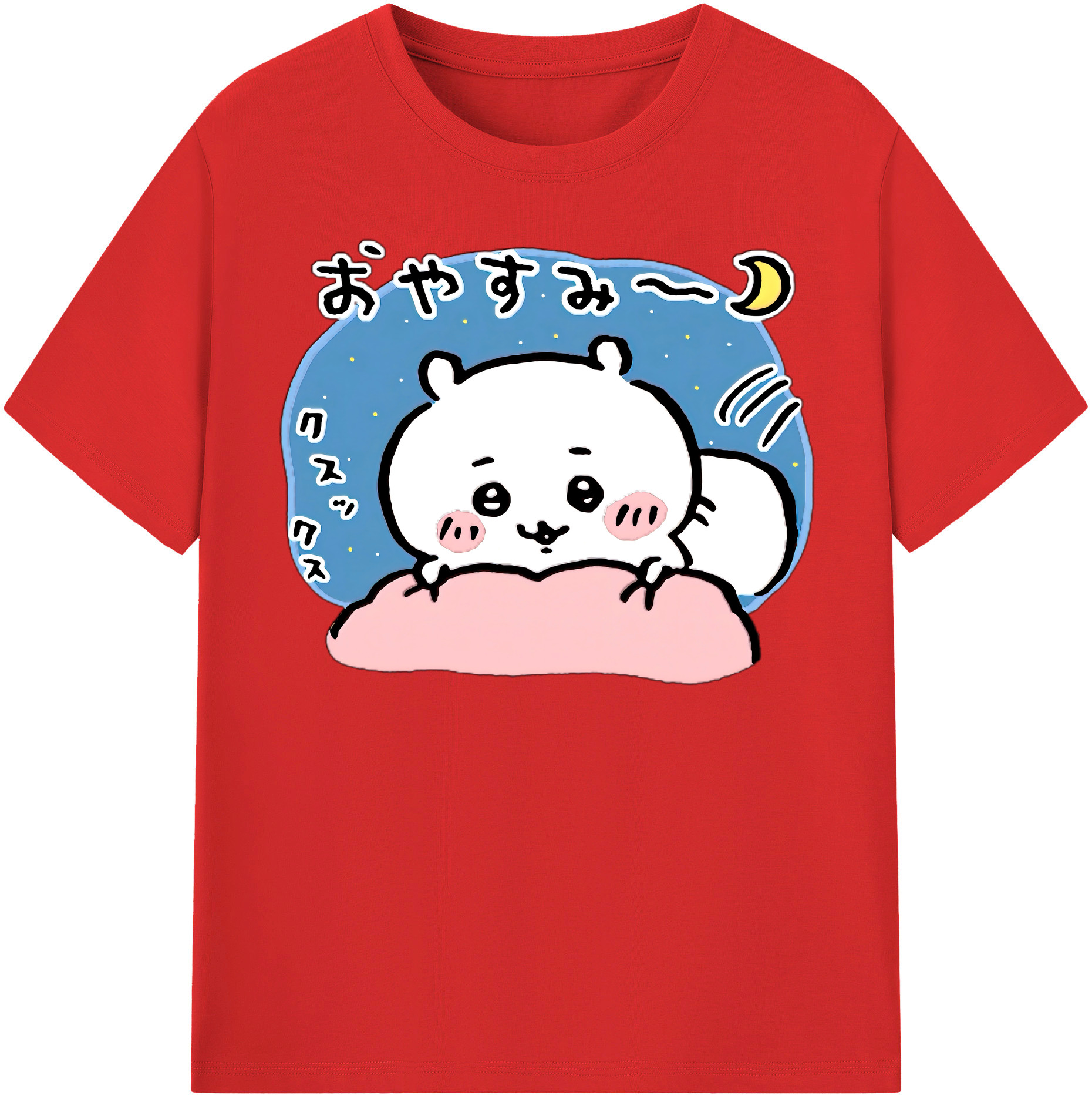 （画像用） ちいかわ ちいかわ Chii-kawa chiikawa 綿100％半袖Tシャツ（フロントプリント）