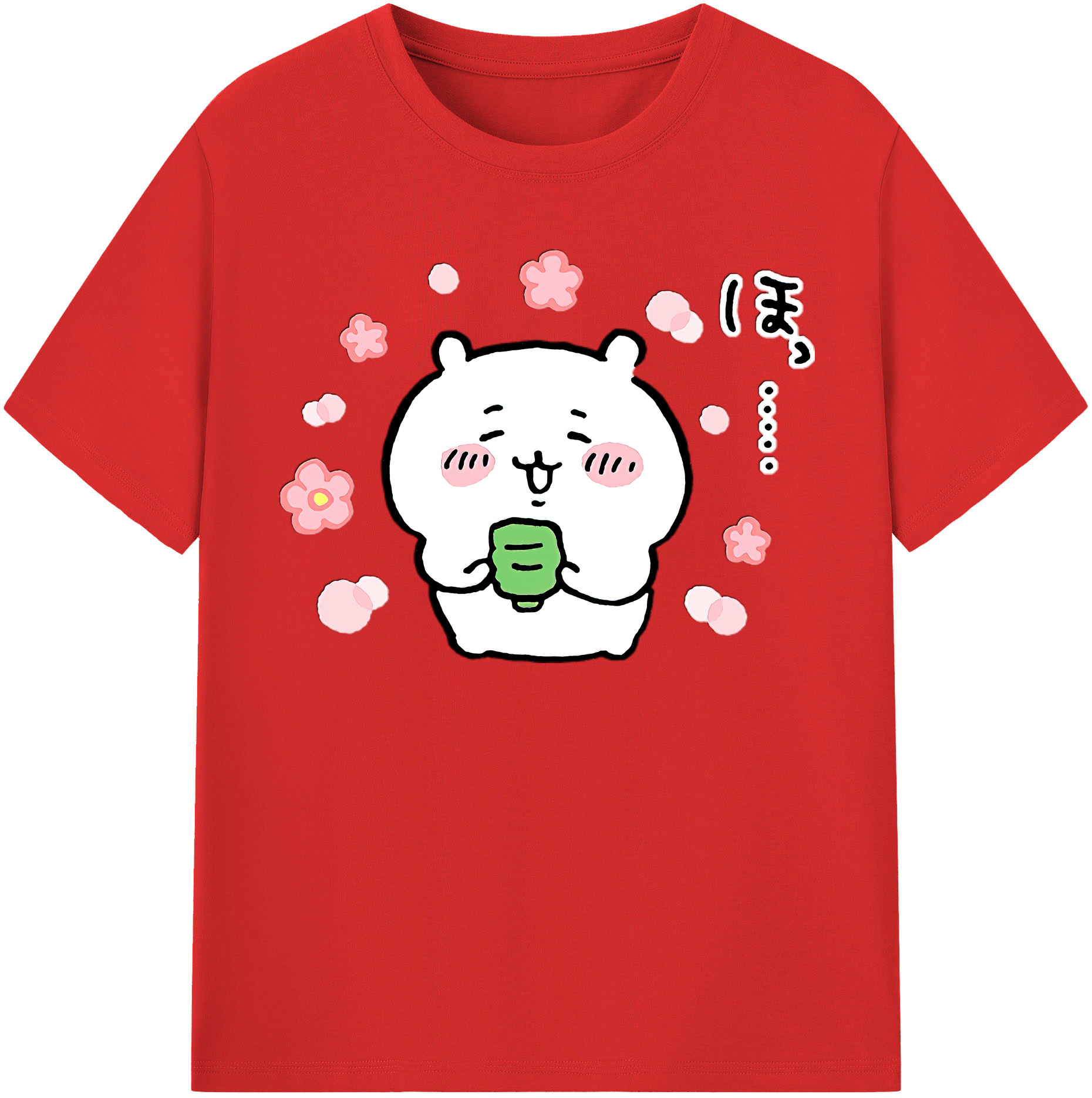 （画像用） ちいかわ ちいかわ Chii-kawa chiikawa 綿100％半袖Tシャツ（フロントプリント）