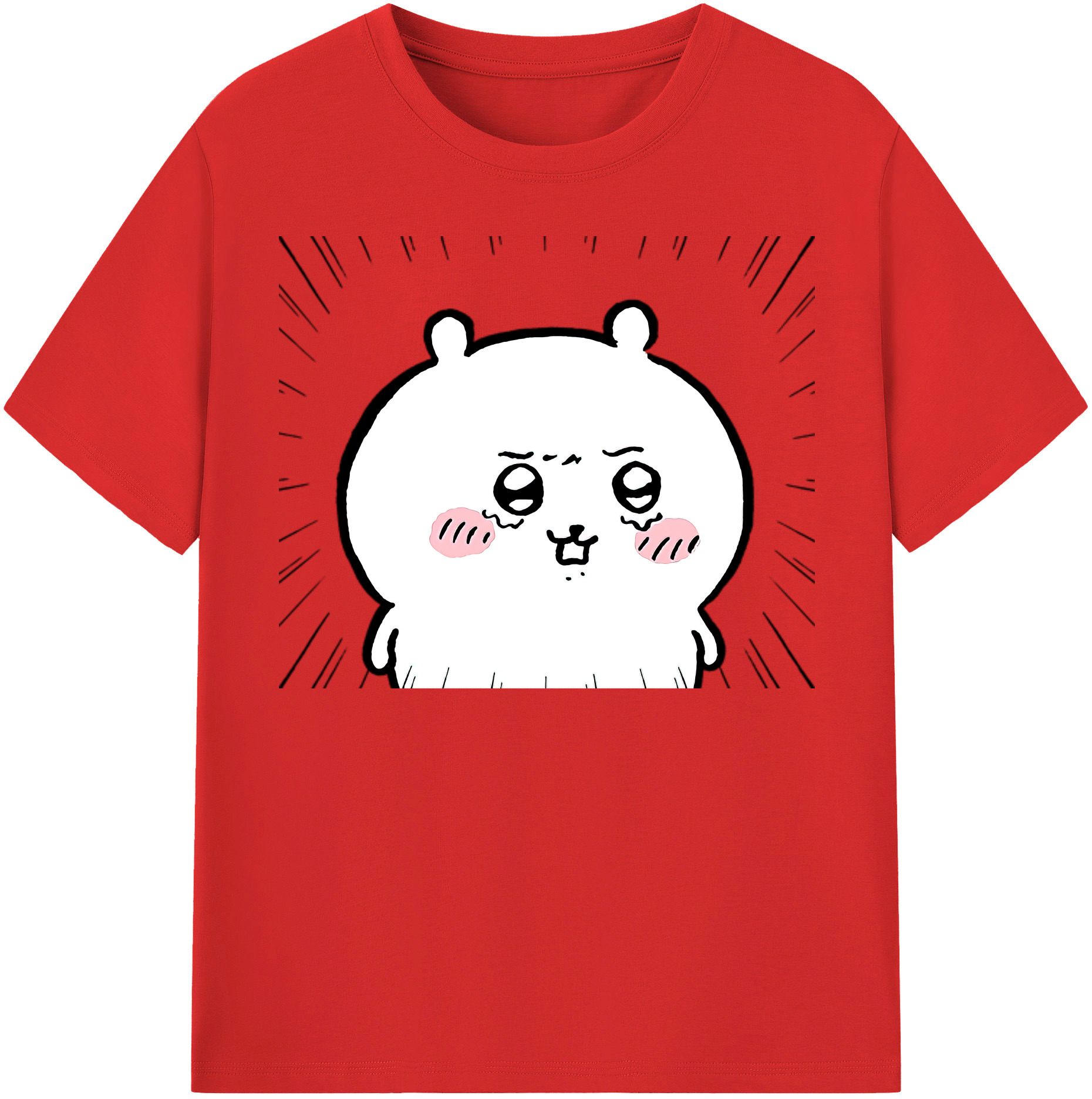 （画像用） ちいかわ ちいかわ Chii-kawa chiikawa 綿100％半袖Tシャツ（フロントプリント）