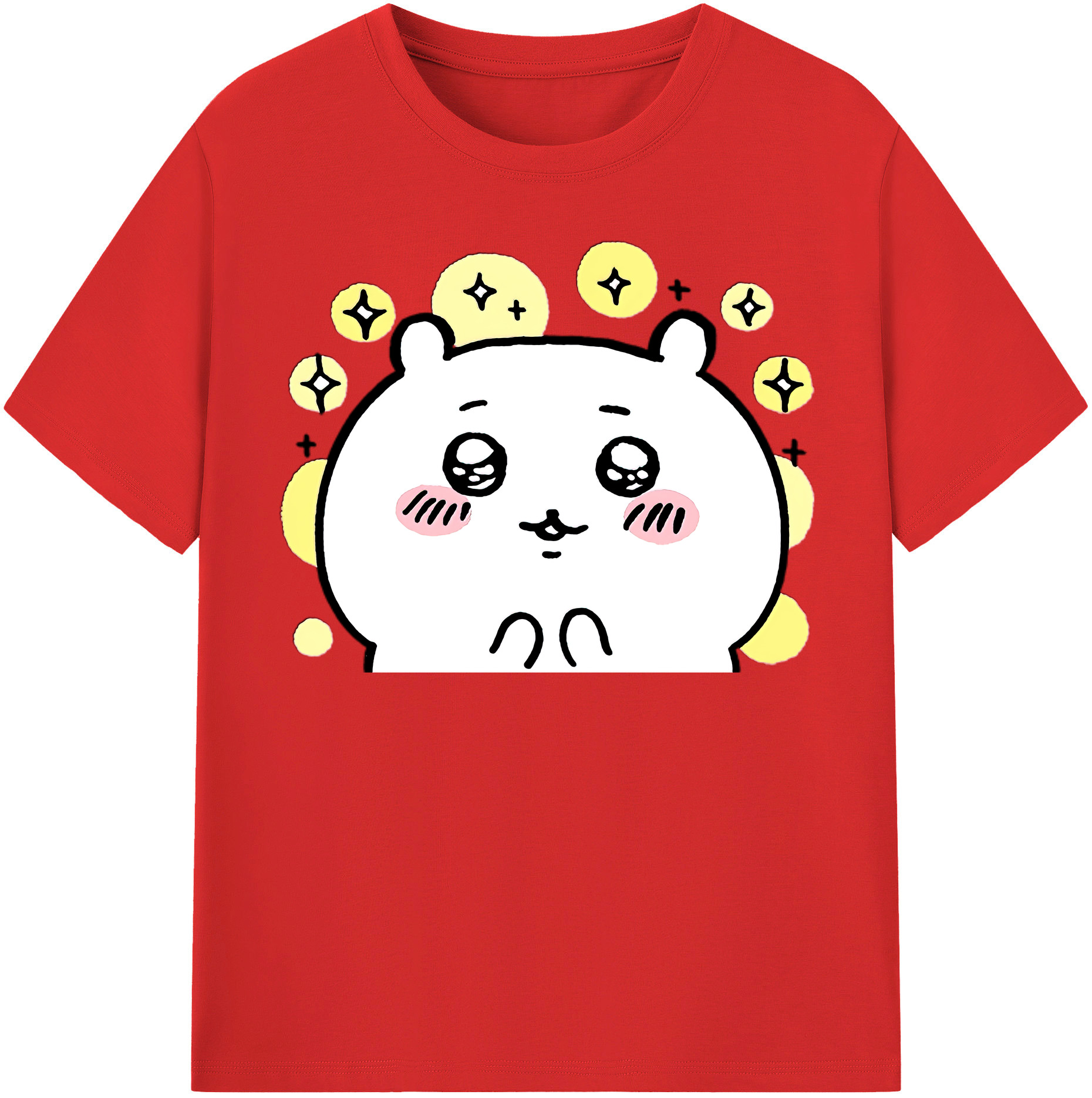 （画像用） ちいかわ ちいかわ Chii-kawa chiikawa 綿100％半袖Tシャツ（フロントプリント）