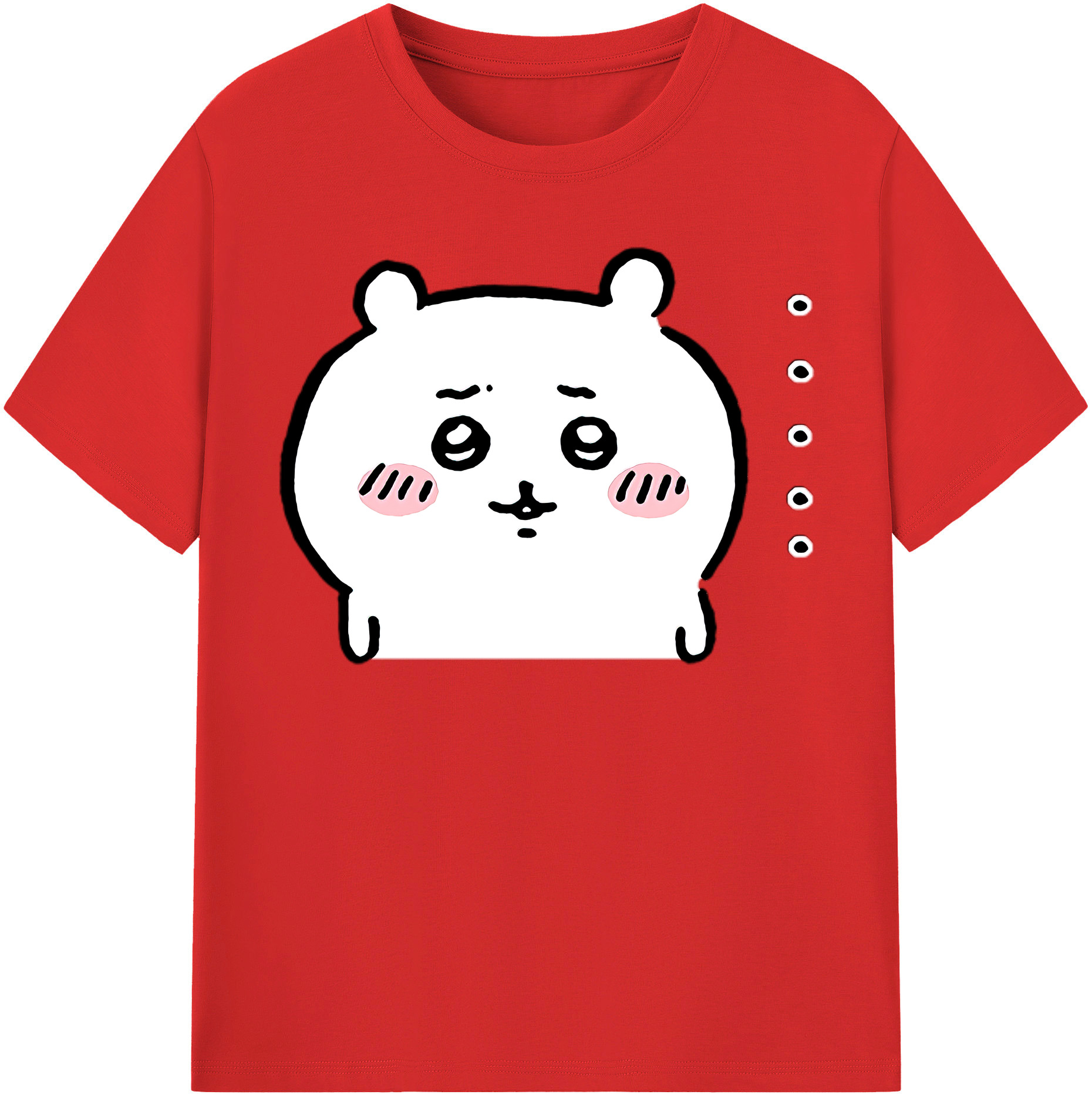 （画像用） ちいかわ ちいかわ Chii-kawa chiikawa 綿100％半袖Tシャツ（フロントプリント）