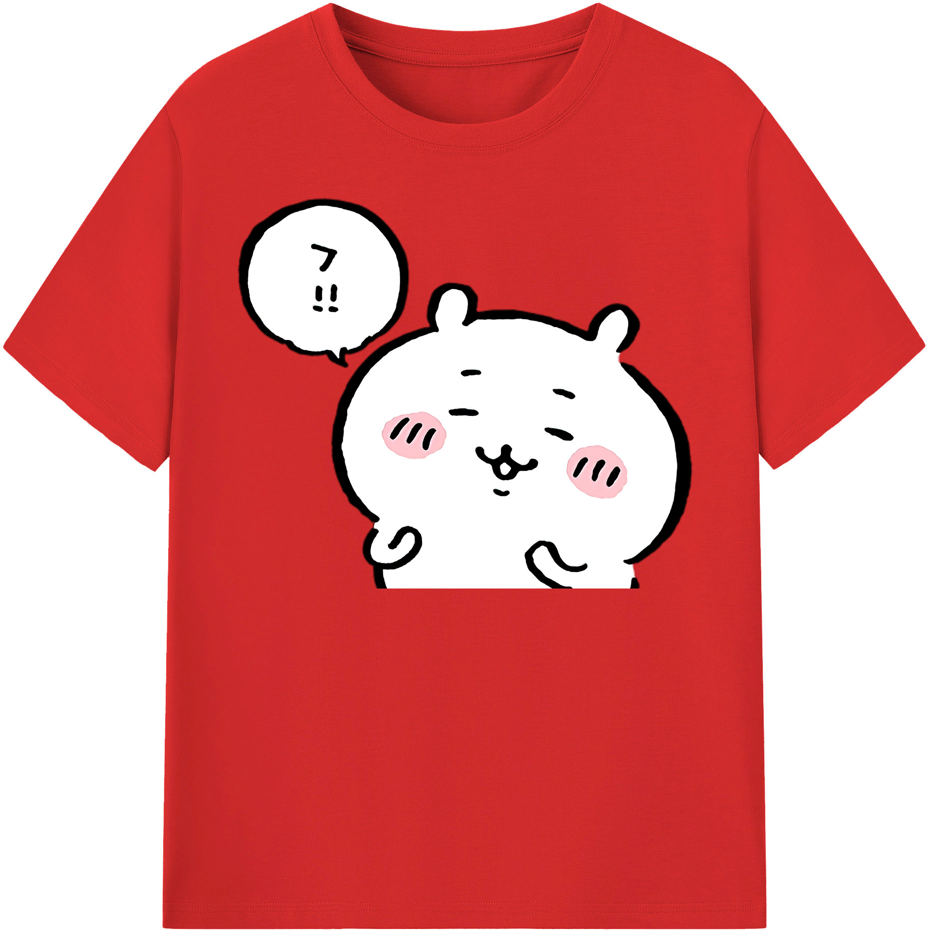 （画像用） ちいかわ ちいかわ Chii-kawa chiikawa 綿100％半袖Tシャツ（フロントプリント）