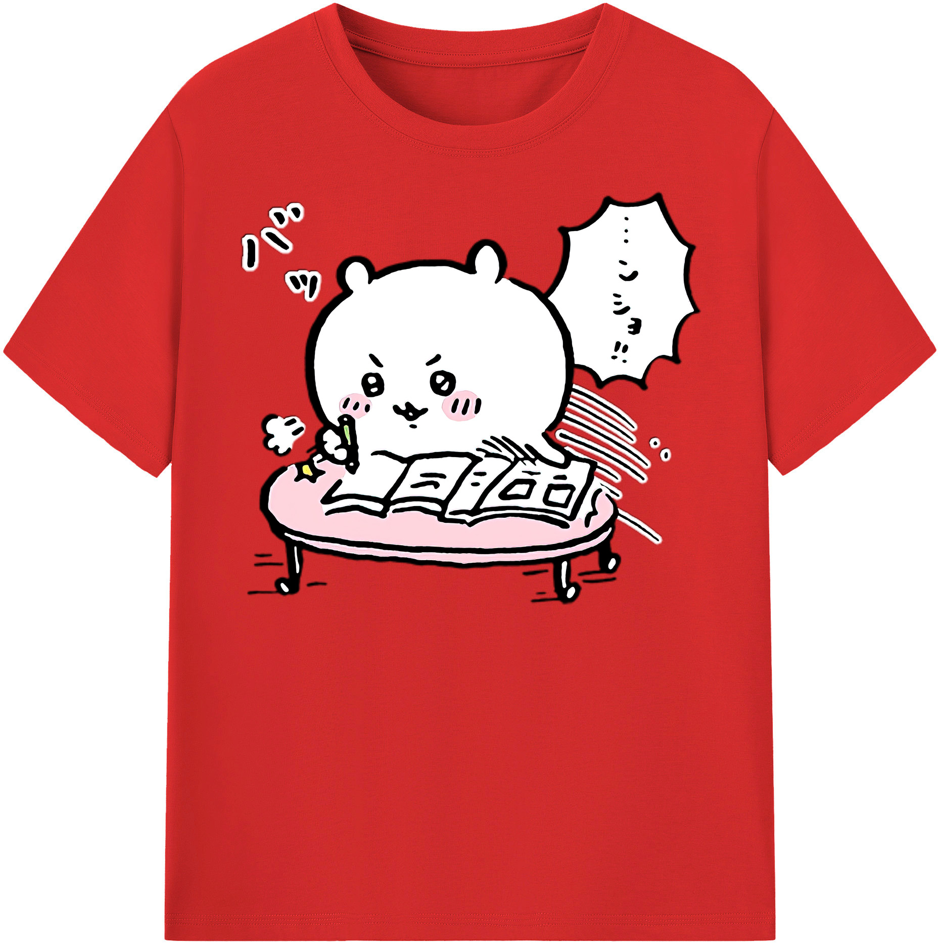 （画像用） ちいかわ ちいかわ Chii-kawa chiikawa 綿100％半袖Tシャツ（フロントプリント）