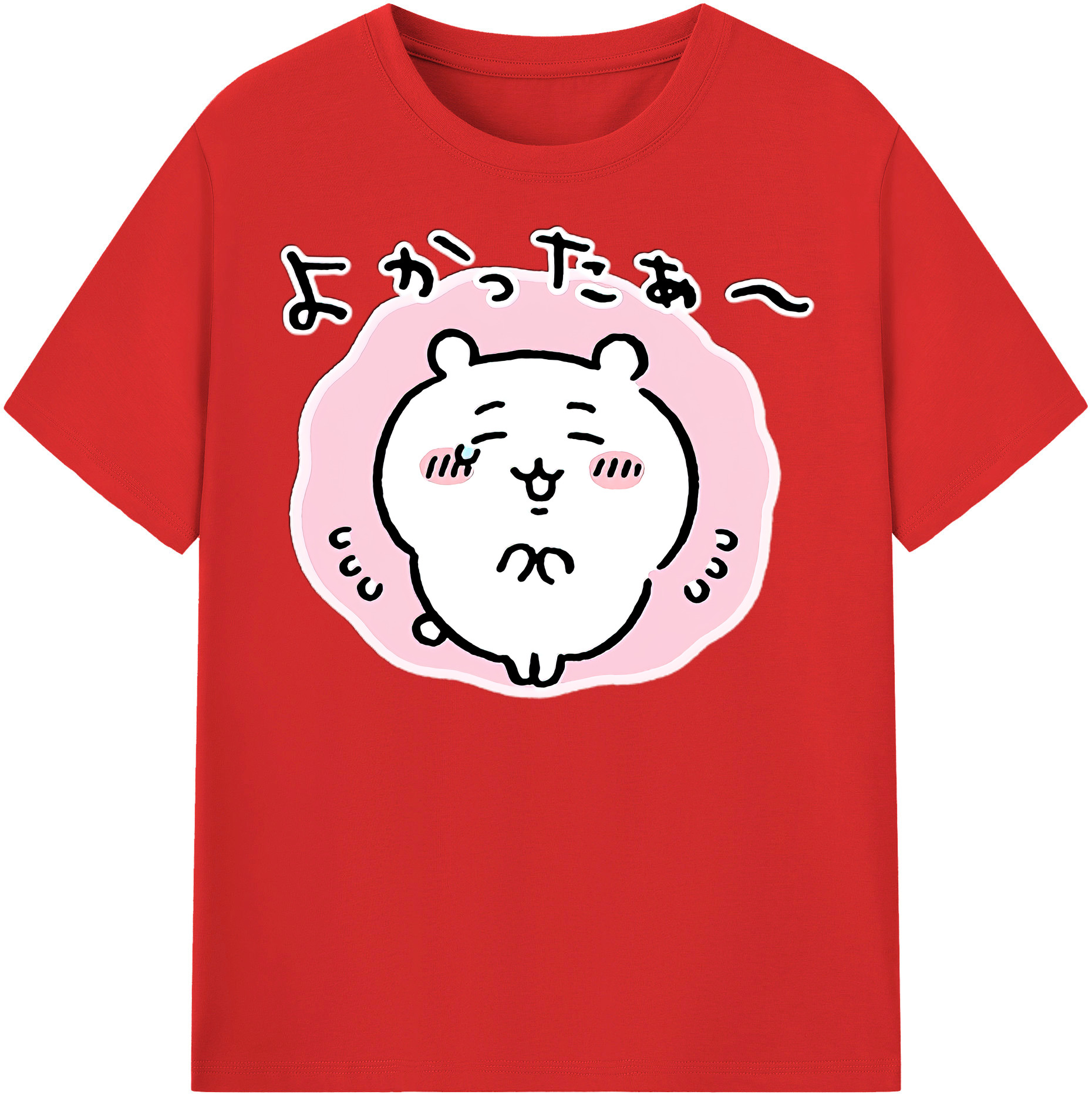 （画像用） ちいかわ ちいかわ Chii-kawa chiikawa 綿100％半袖Tシャツ（フロントプリント）
