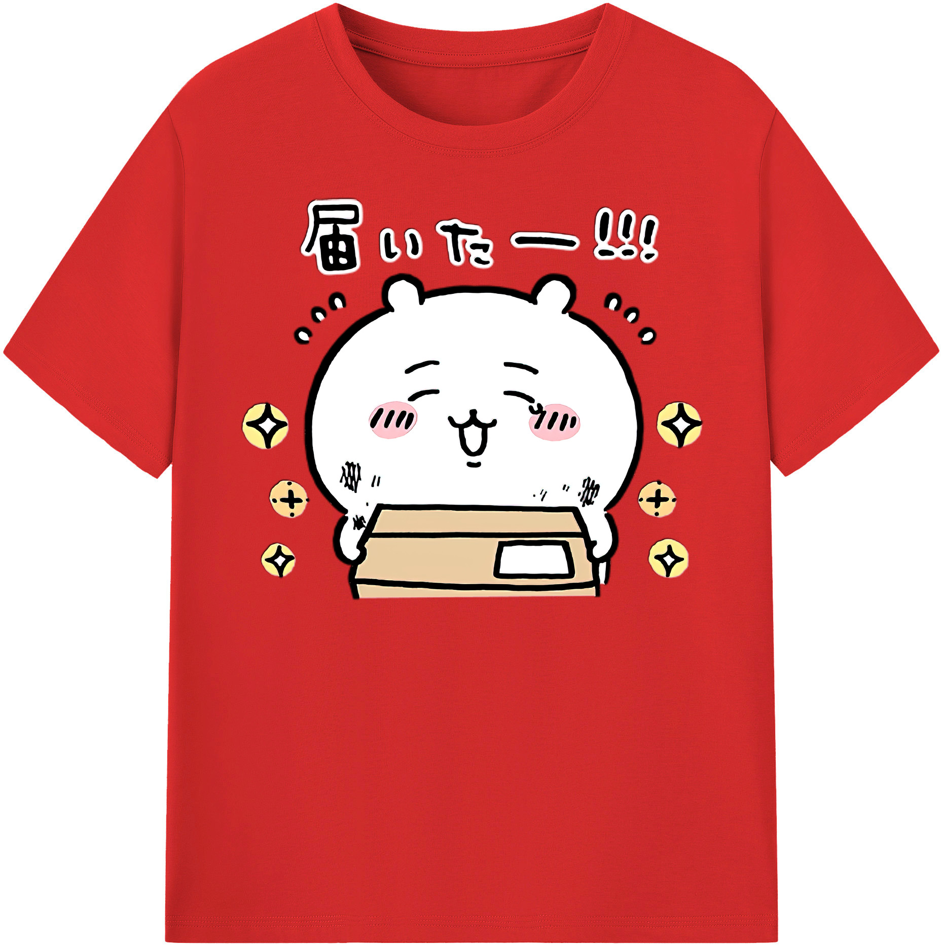 （画像用） ちいかわ ちいかわ Chii-kawa chiikawa 綿100％半袖Tシャツ（フロントプリント）