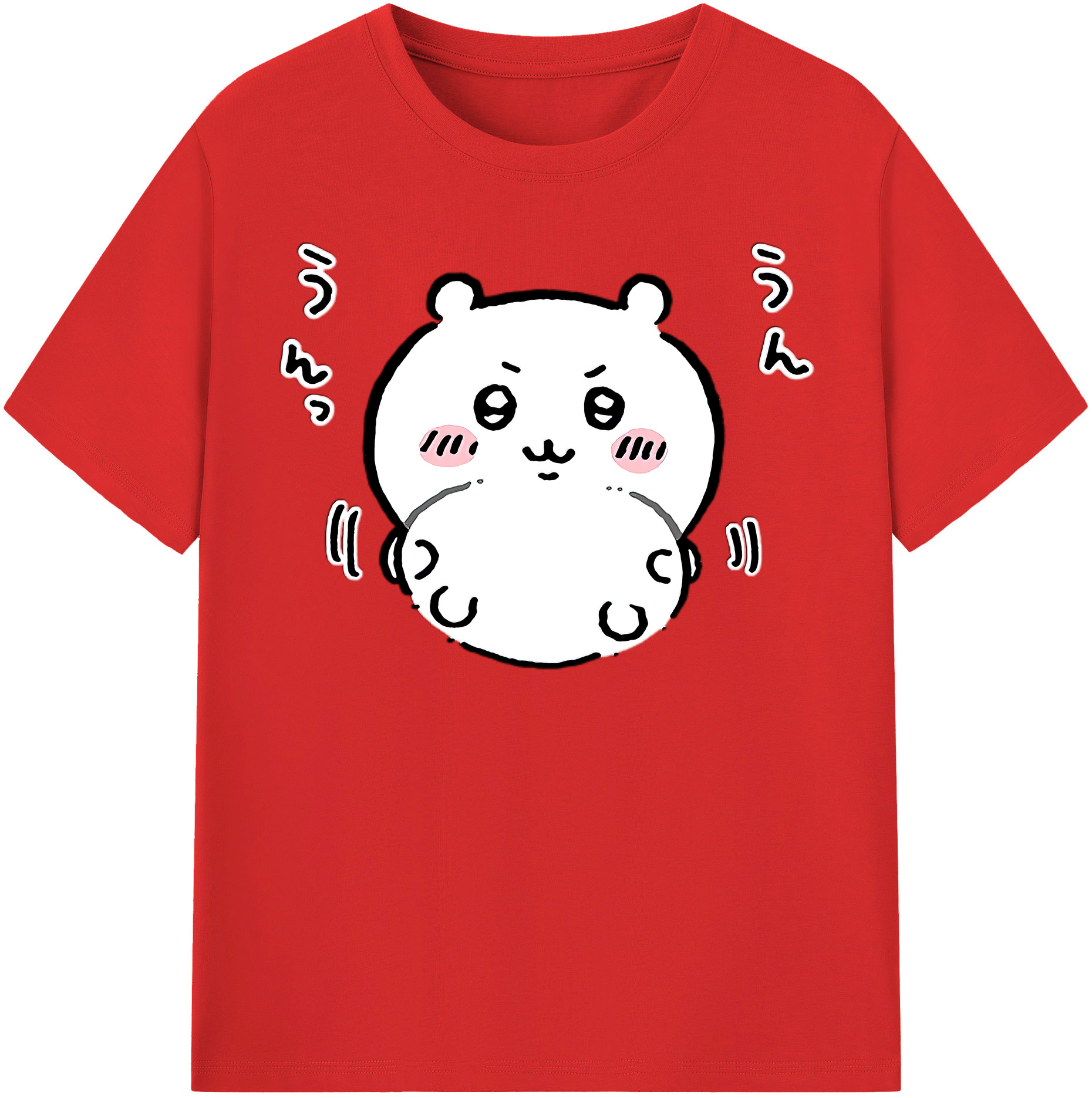 （画像用） ちいかわ ちいかわ Chii-kawa chiikawa 綿100％半袖Tシャツ（フロントプリント）