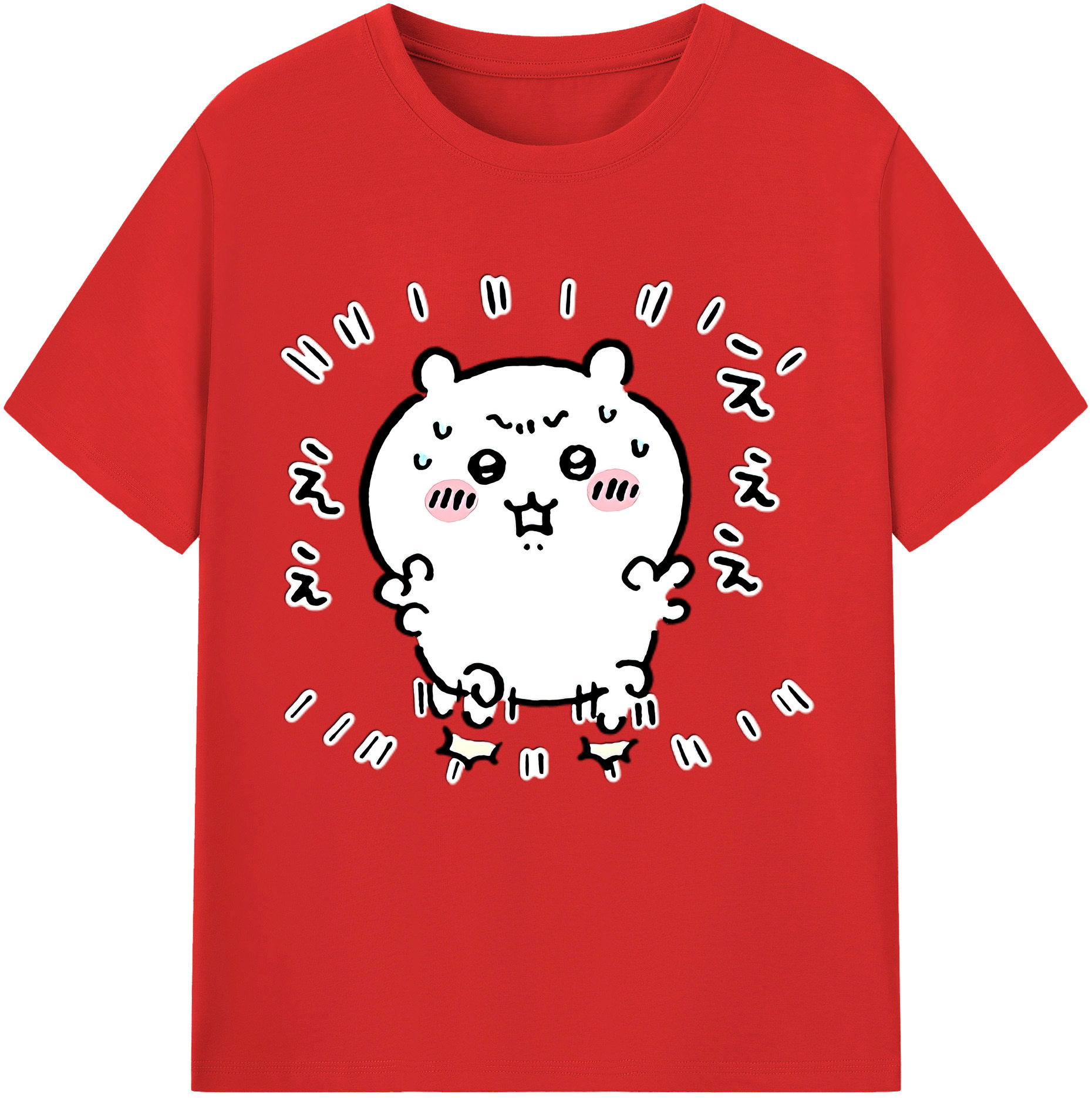 （画像用） ちいかわ ちいかわ Chii-kawa chiikawa 綿100％半袖Tシャツ（フロントプリント）