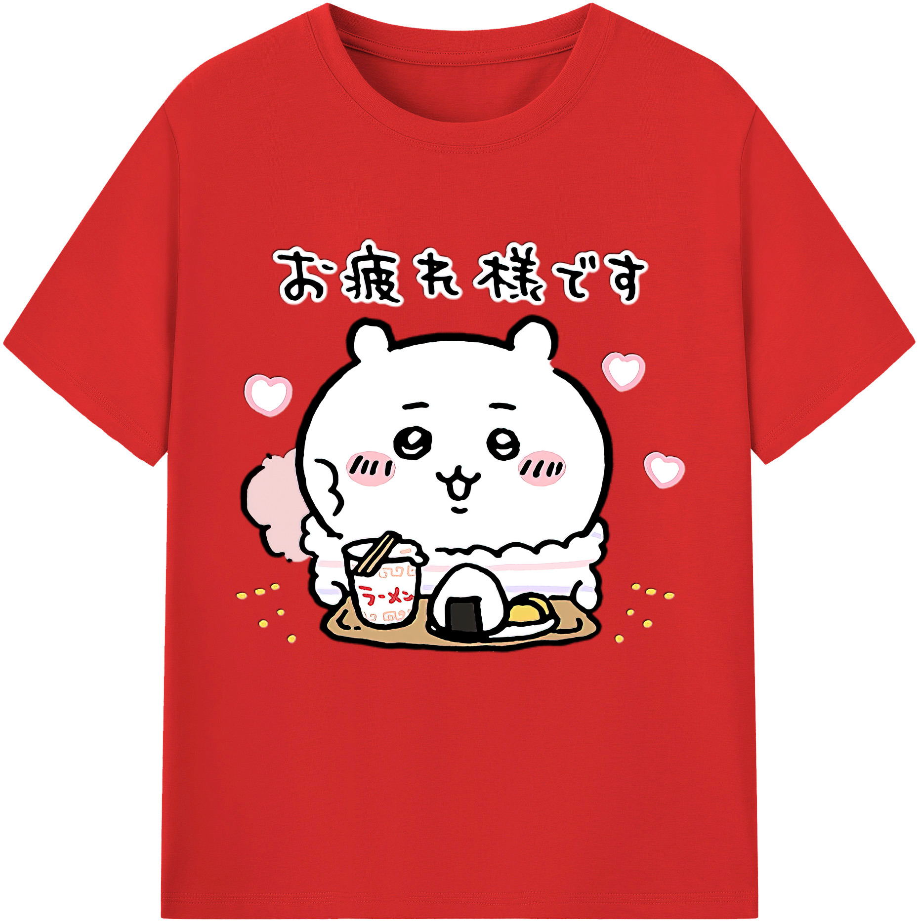 （画像用） ちいかわ ちいかわ Chii-kawa chiikawa 綿100％半袖Tシャツ（フロントプリント）
