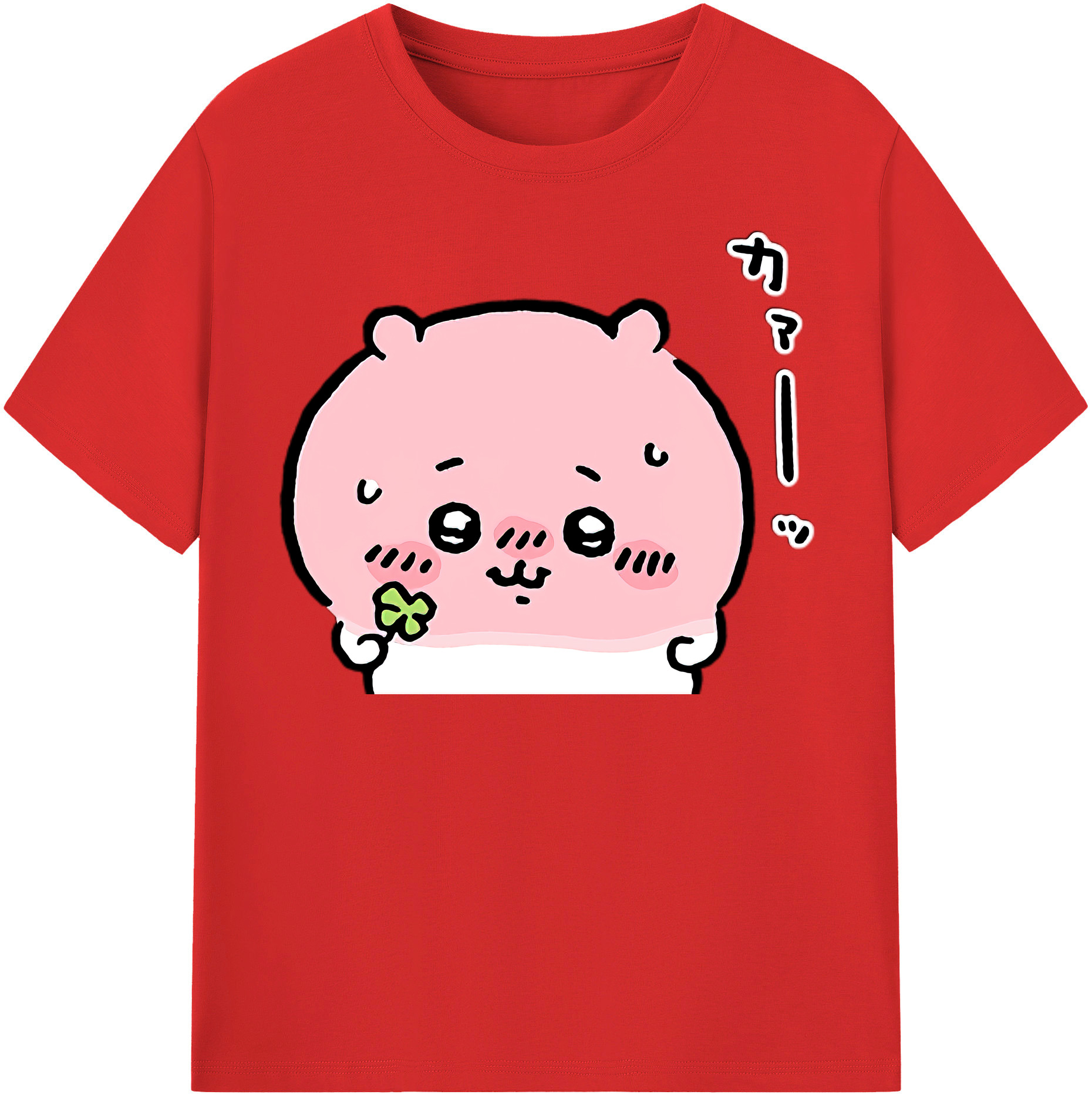 （画像用） ちいかわ ちいかわ Chii-kawa chiikawa 綿100％半袖Tシャツ（フロントプリント）