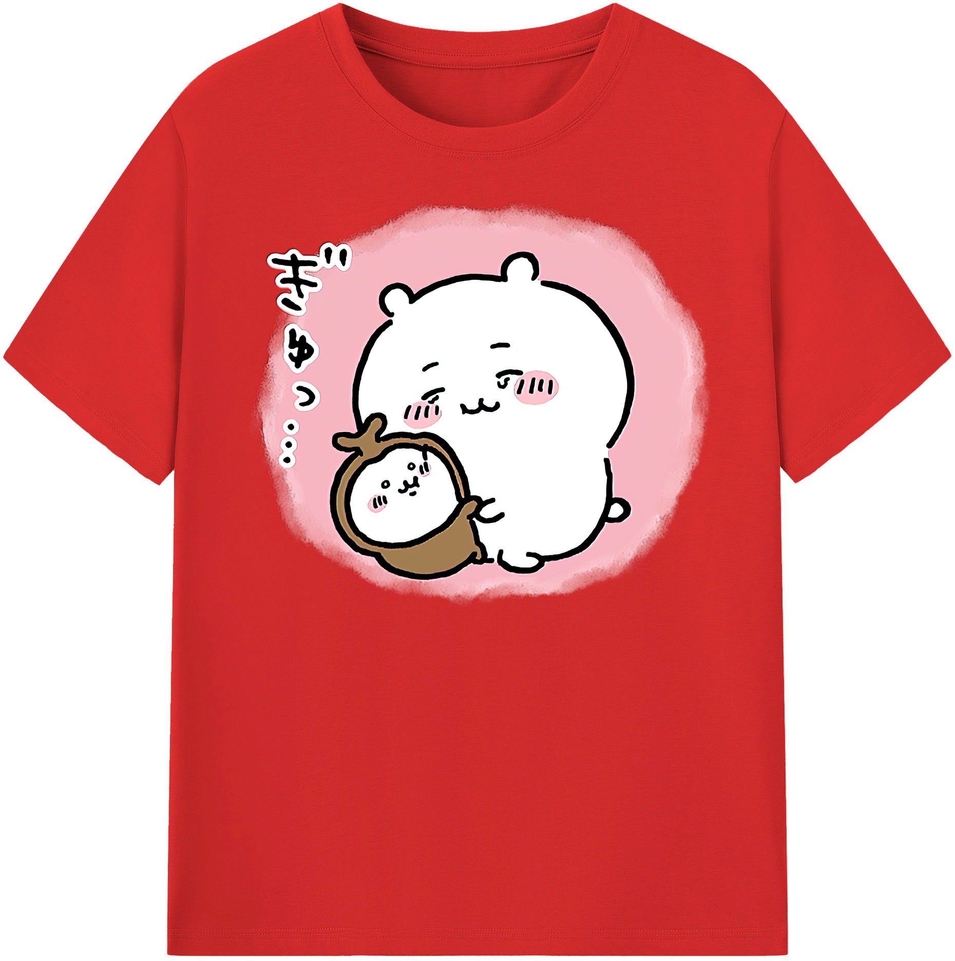 （画像用） ちいかわ ちいかわ Chii-kawa chiikawa 綿100％半袖Tシャツ（フロントプリント）