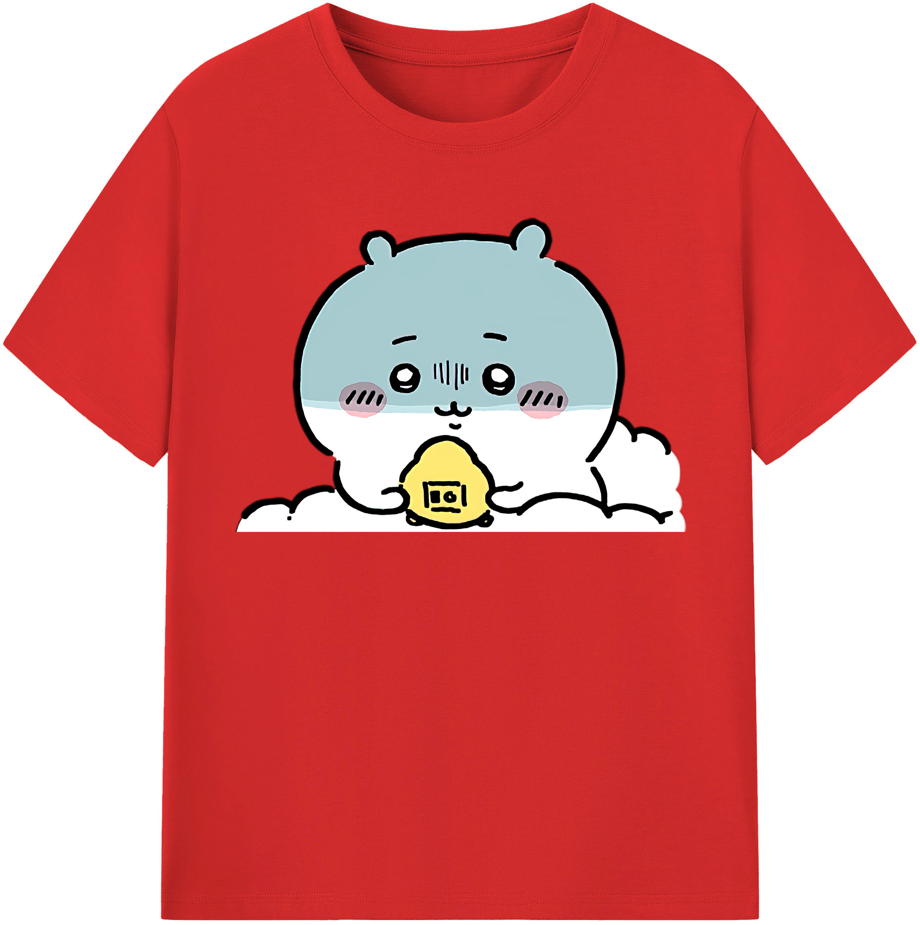 （画像用） ちいかわ ちいかわ Chii-kawa chiikawa 綿100％半袖Tシャツ（フロントプリント）