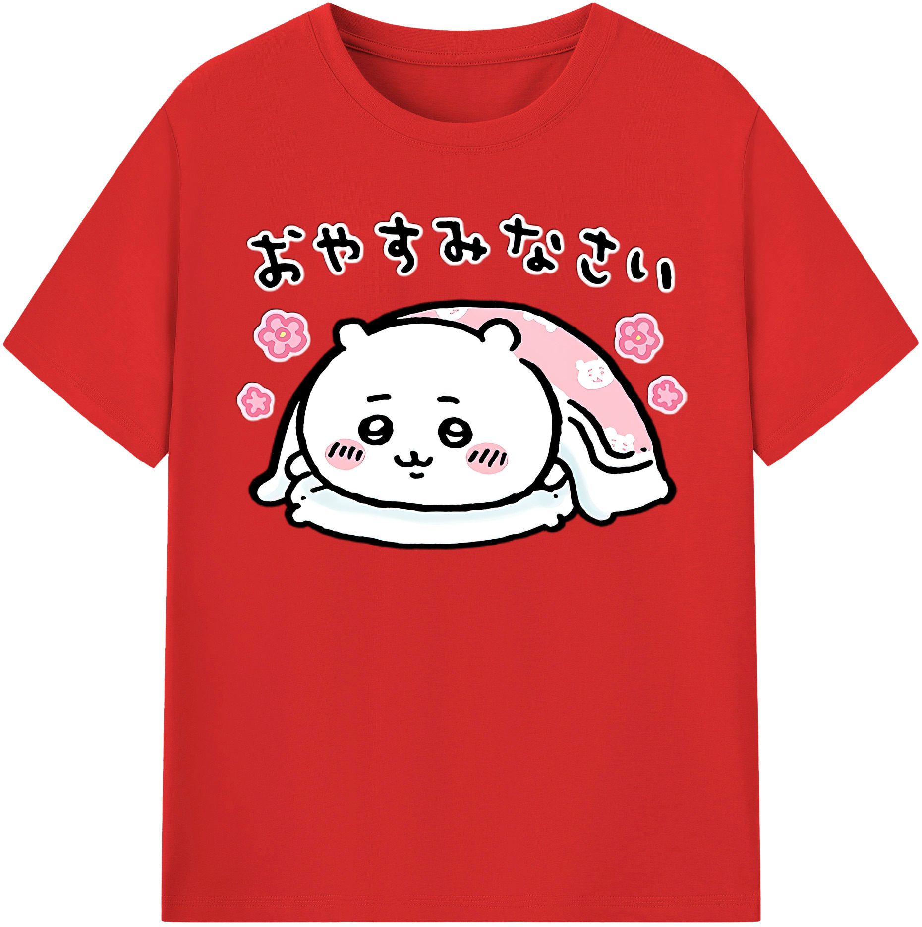 （画像用） ちいかわ ちいかわ Chii-kawa chiikawa 綿100％半袖Tシャツ（フロントプリント）