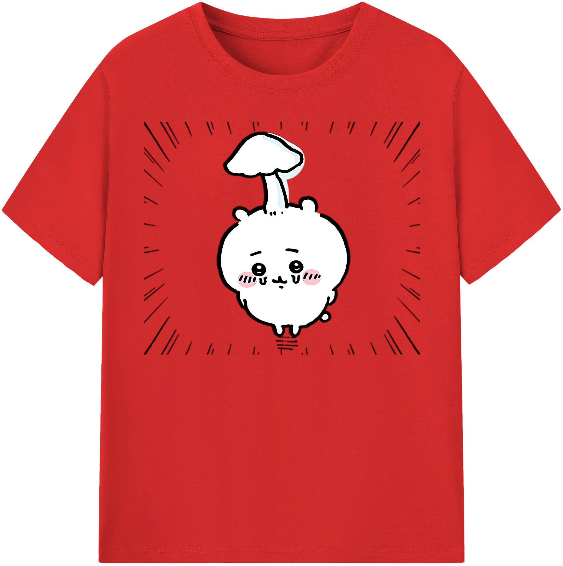 （画像用） ちいかわ ちいかわ Chii-kawa chiikawa 綿100％半袖Tシャツ（フロントプリント）