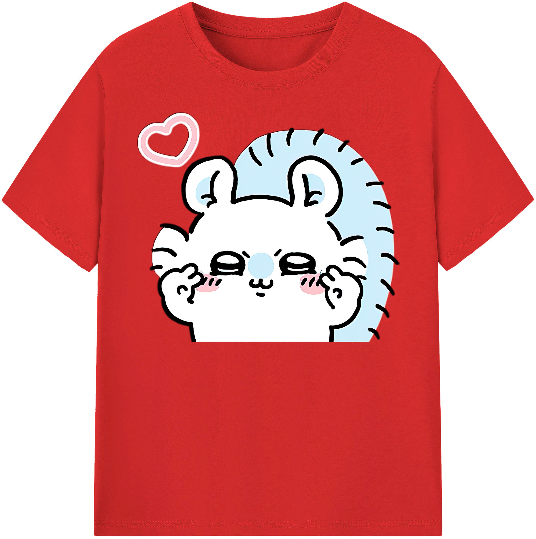 （画像用） ちいかわ モモンガ Chii-kawa Momonga 綿100％半袖Tシャツ（フロントプリント）