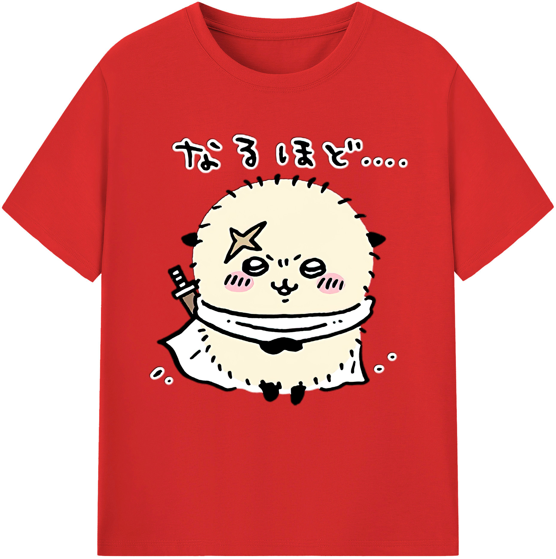 （画像用） ちいかわ ラッコ Chii-kawa Sea otter 綿100％半袖Tシャツ（フロントプリント）