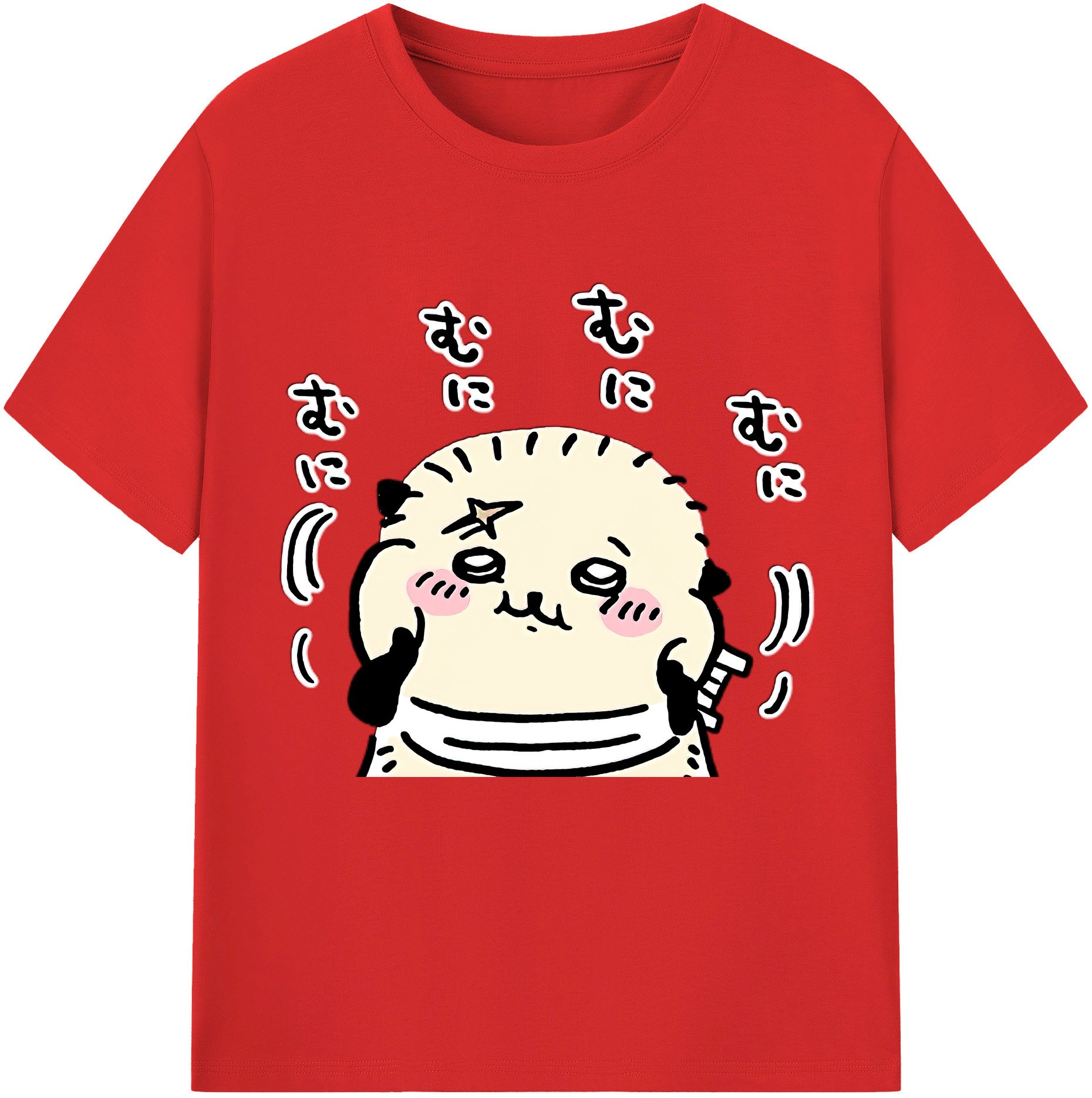 （画像用） ちいかわ ラッコ Chii-kawa Sea otter 綿100％半袖Tシャツ（フロントプリント）
