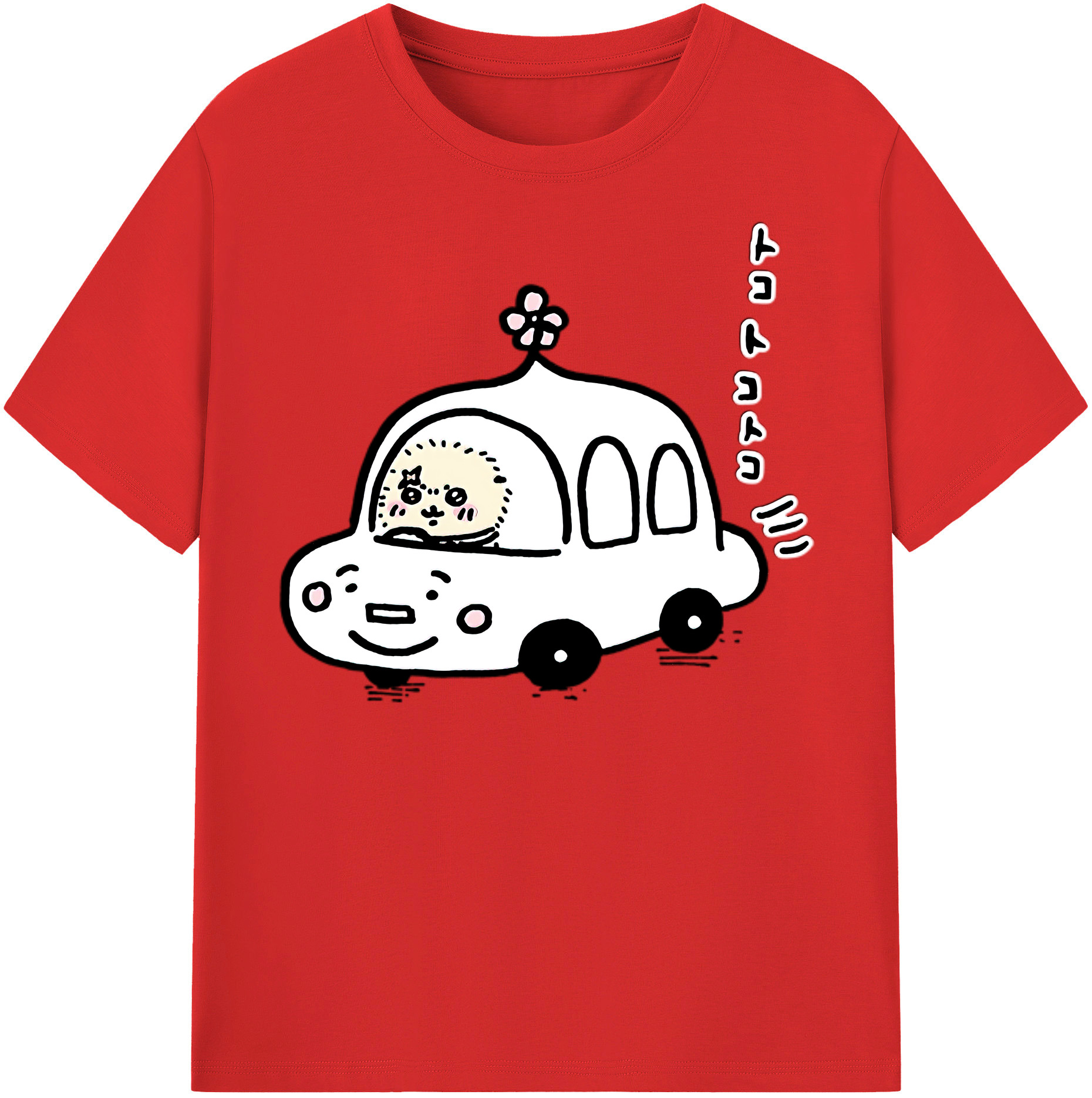 （画像用） ちいかわ ラッコ Chii-kawa Sea otter 綿100％半袖Tシャツ（フロントプリント）